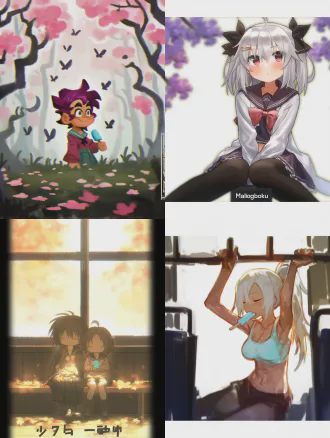 杰作级摄影，一名浅粉色短发少女身穿深蓝色水手服，解开外套拉链露出腹部，坐在学校长椅上吃蓝色冰淇淋，动态姿势，低角度拍摄，仰视视角，背景是模糊的校舍与蓝天，胶片颗粒，印象派风格，柔焦，浅景深，戏剧性侧光，柔和粉橙色调，怀旧情绪