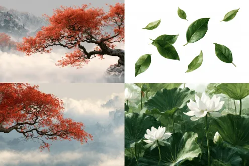 白色背景，英文：you are the cloud afar, the gentle wind. missing lies in my heart, my greetings on the leaves.
