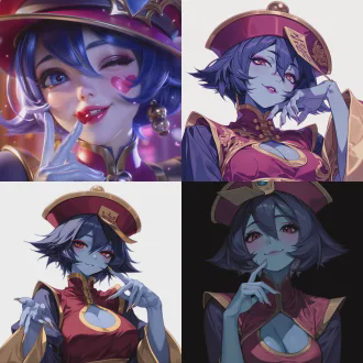 best quality, 2.5d anime cgi, a charming and attractive young chinese woman, lei-lei from darkstalker，成熟妩媚