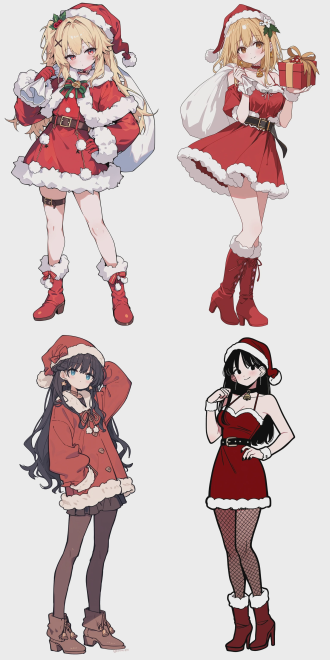 santa blita style , a female