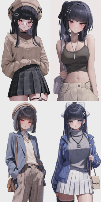 nikke style , a female