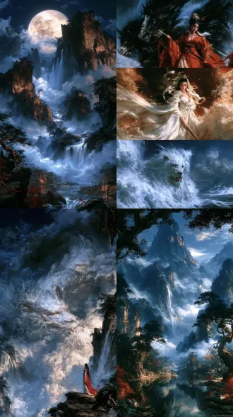 generate content in the style of the "classic of mountains and seas" (shan hai jing).