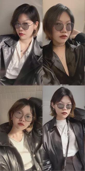 以这张照片为基础，对人物进行中性化美化，皮肤为小麦色或咖啡色