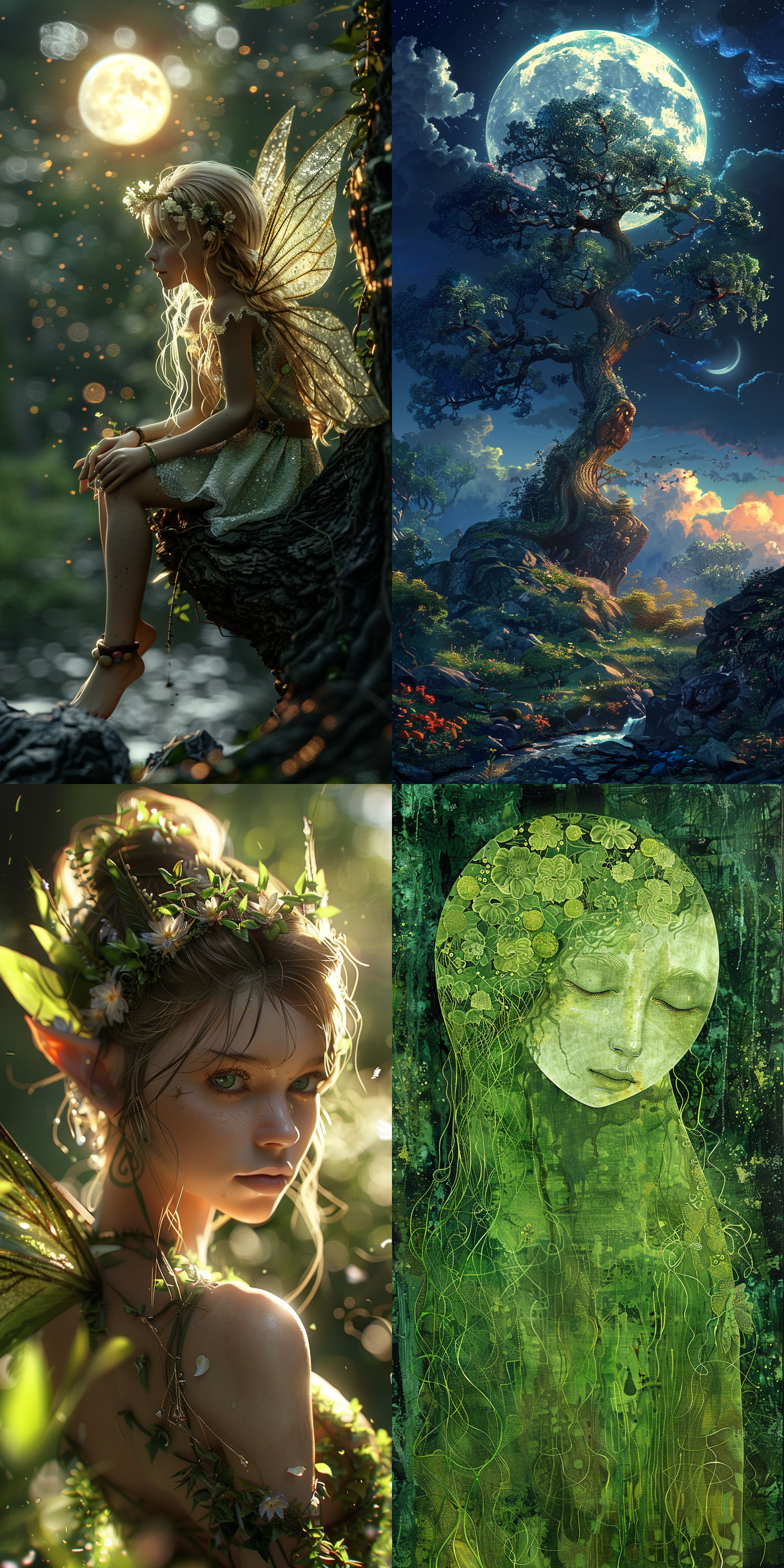 "艾莉雅之光，森林之心， 以月之华，唤醒沉睡的精灵。 绿野之息，万物共生， 愿此咒语，守护自然之平衡。 叶舞轻扬，花绽芬芳， 水流潺潺，风吟低唱。 吾以精灵女神之名， 赐予汝等，生命之礼赞， 驱散黑暗，拥抱光明。