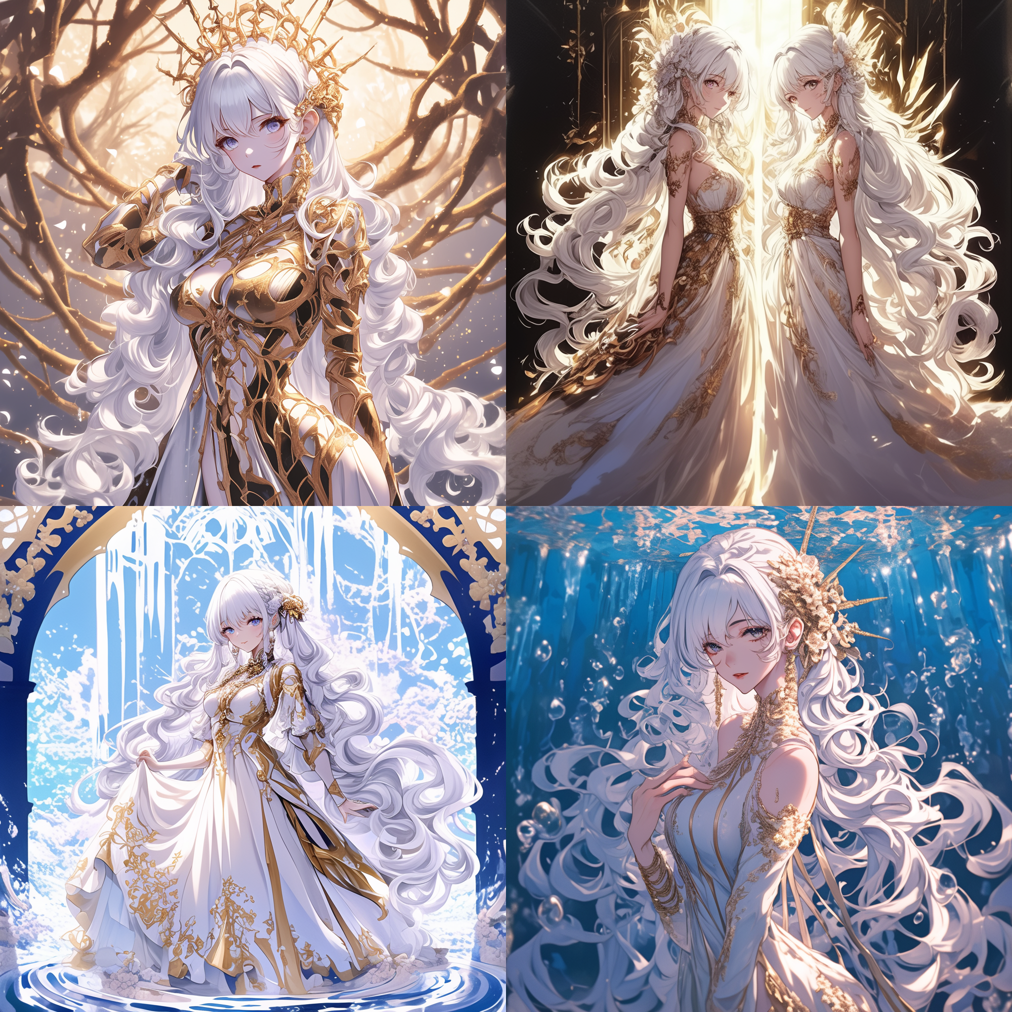 网红脸，元素女法师，身材火辣，风元素，水元素，火元素，土元素，奥术能量，光与暗，站立，混沌背景，高分辨率，超现实，魔法氛围，动态模糊，多重曝光，神秘色彩，冷暖对比，广角镜头，侧光，神秘感，力量感，元素交织，混沌之美，细节丰富