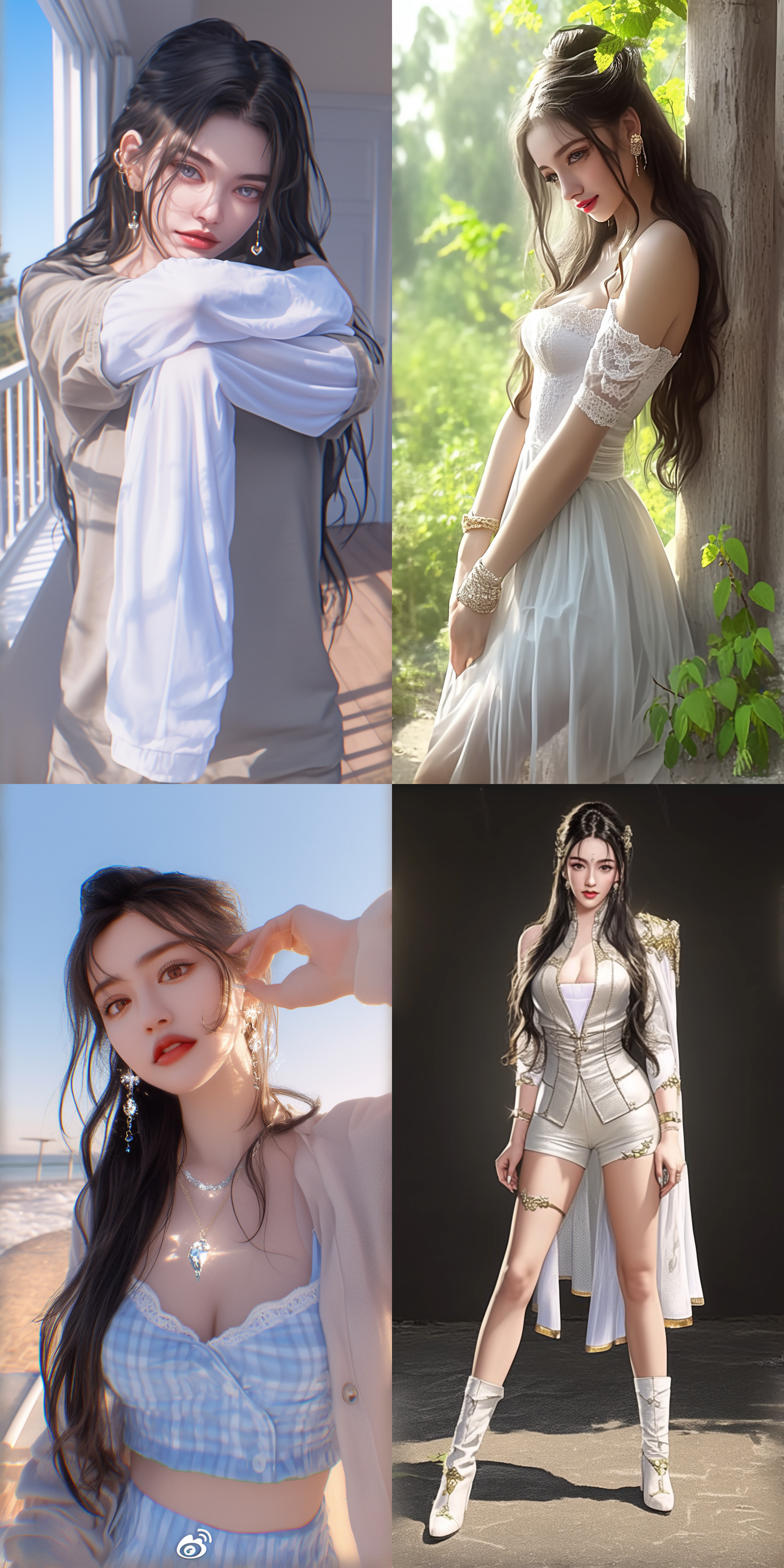 美女，身材曲线优美，五官精致，细节丰富，中国风，透光汉服，华丽饰品，网红脸