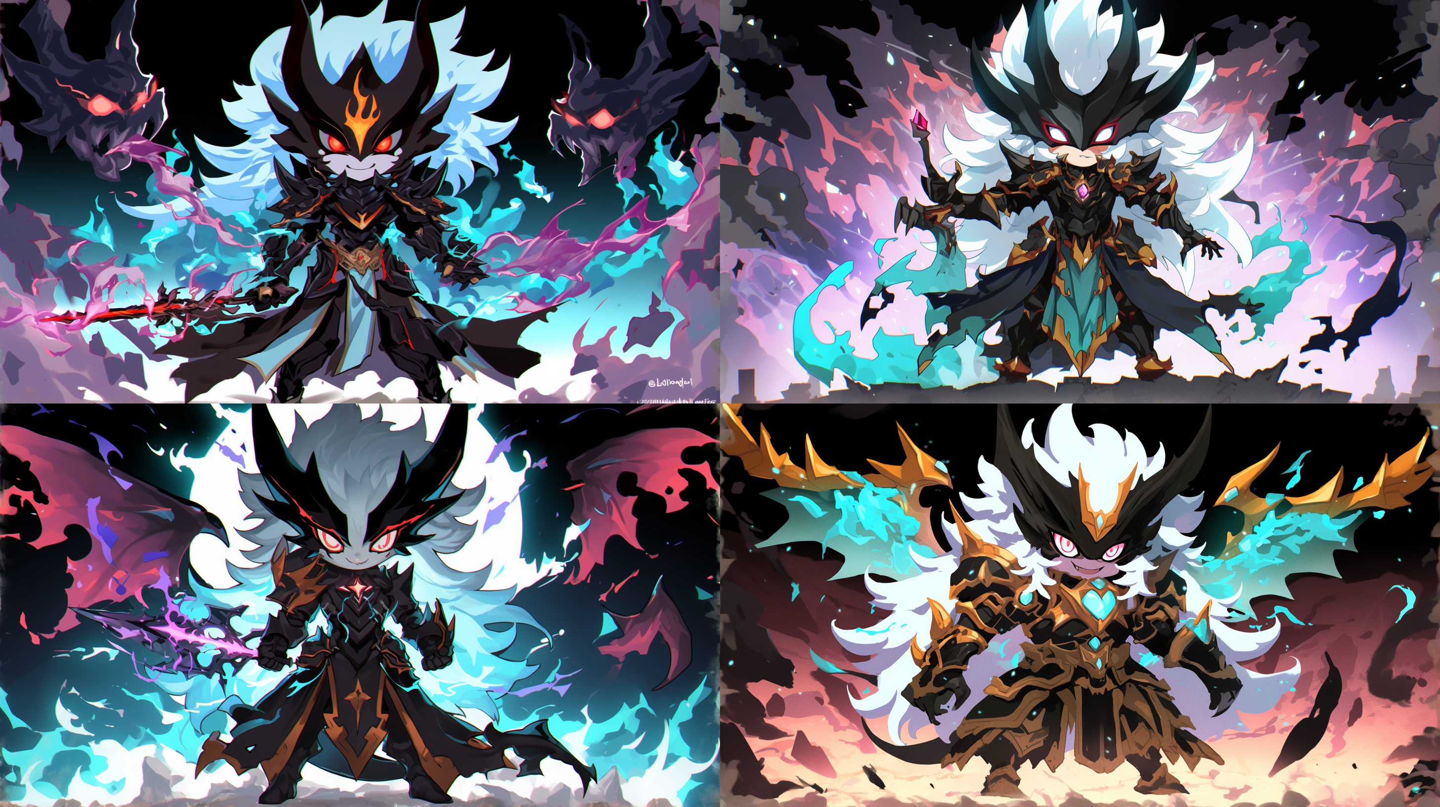 魔神王站立战场要塞，压迫感十足，九头身比例，身披重甲，眼神凌厉，斗气环绕，广角镜头，暗色调，逆光，动态模糊，力量感，威严。