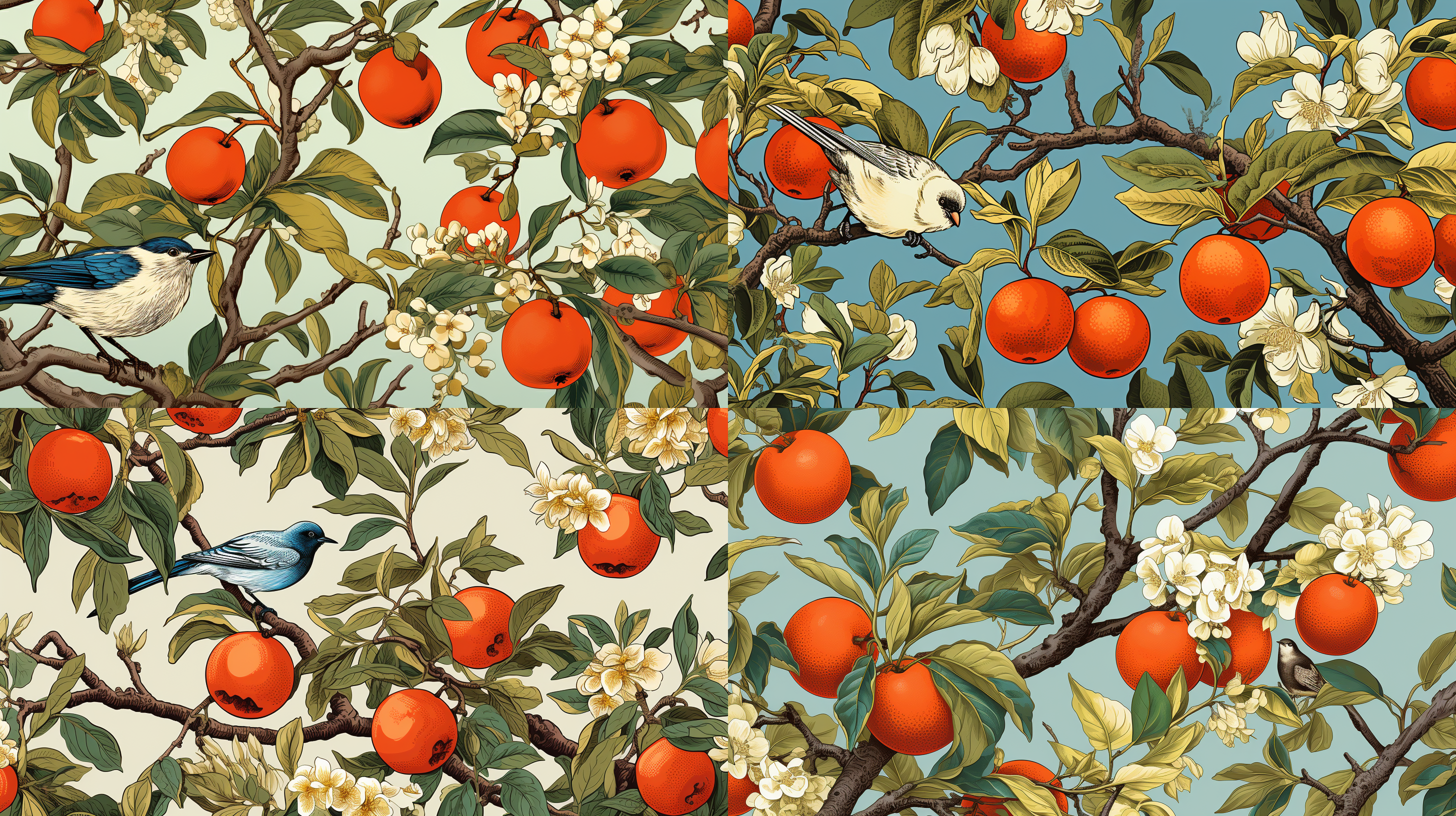 威廉·莫里斯风格，奥斯曼苏丹国，兰道夫·卡尔德科特灵感，鲜艳但柔和的色彩，无缝游戏纹理，ffffound，中国丝绸3d龙，索尔·勒维特，奶油纸，f.1 4，18世纪南美，quetzal，johfra，大都会博物馆，藤蔓网，绿松石和威尼斯红，精细细节，历史感，艺术融合，文化交织，神秘氛围，古典与现代结合，细腻质感，丰富层次，光影交错，动态平衡，视觉冲击。