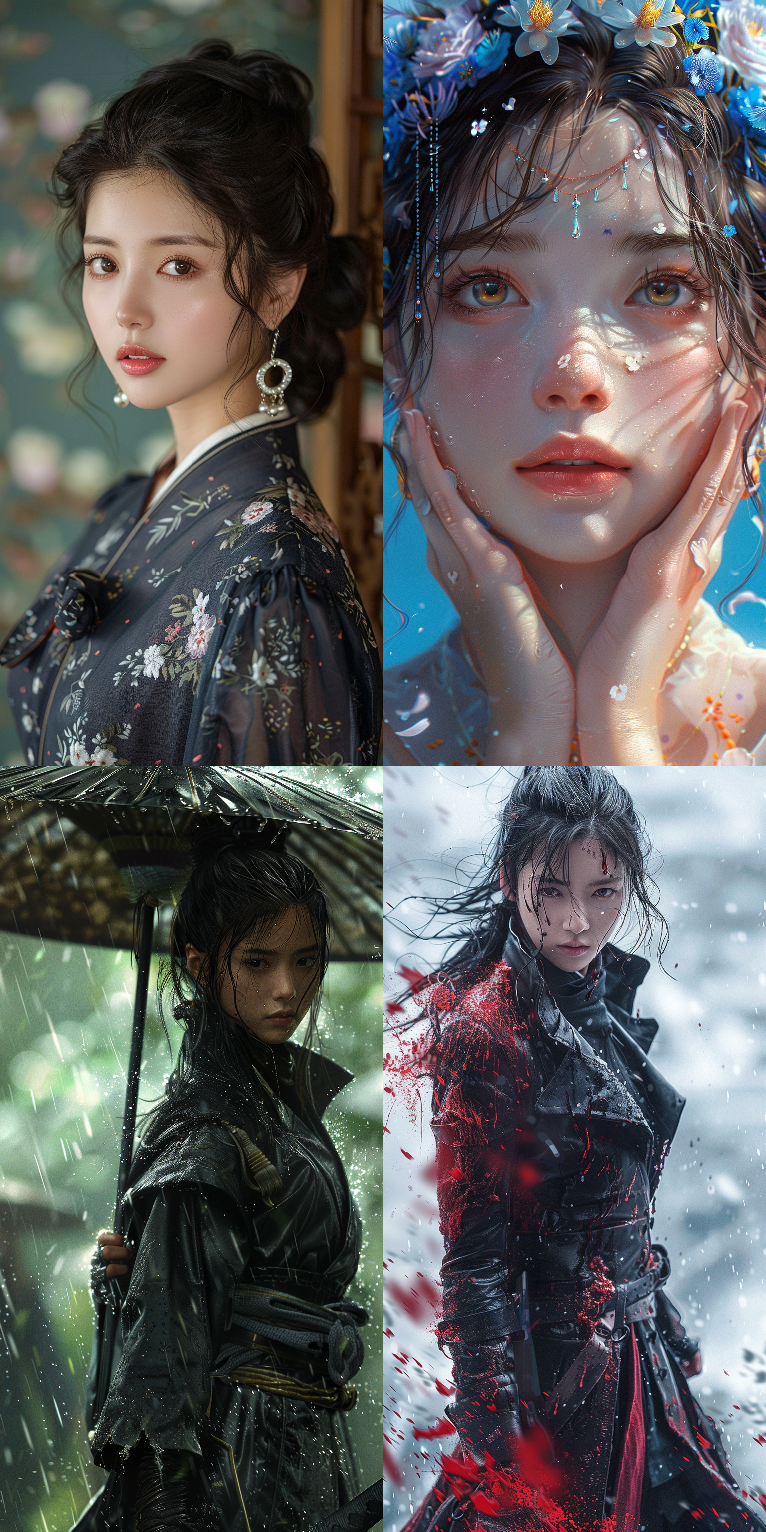 亚洲小姐姐和健身教练，健身房内，私教一对一，力量塑形课程，专注表情，动作流畅，逆光拍摄，中焦镜头，高强度训练，汗水飞溅，灰色调，挑战，自信。