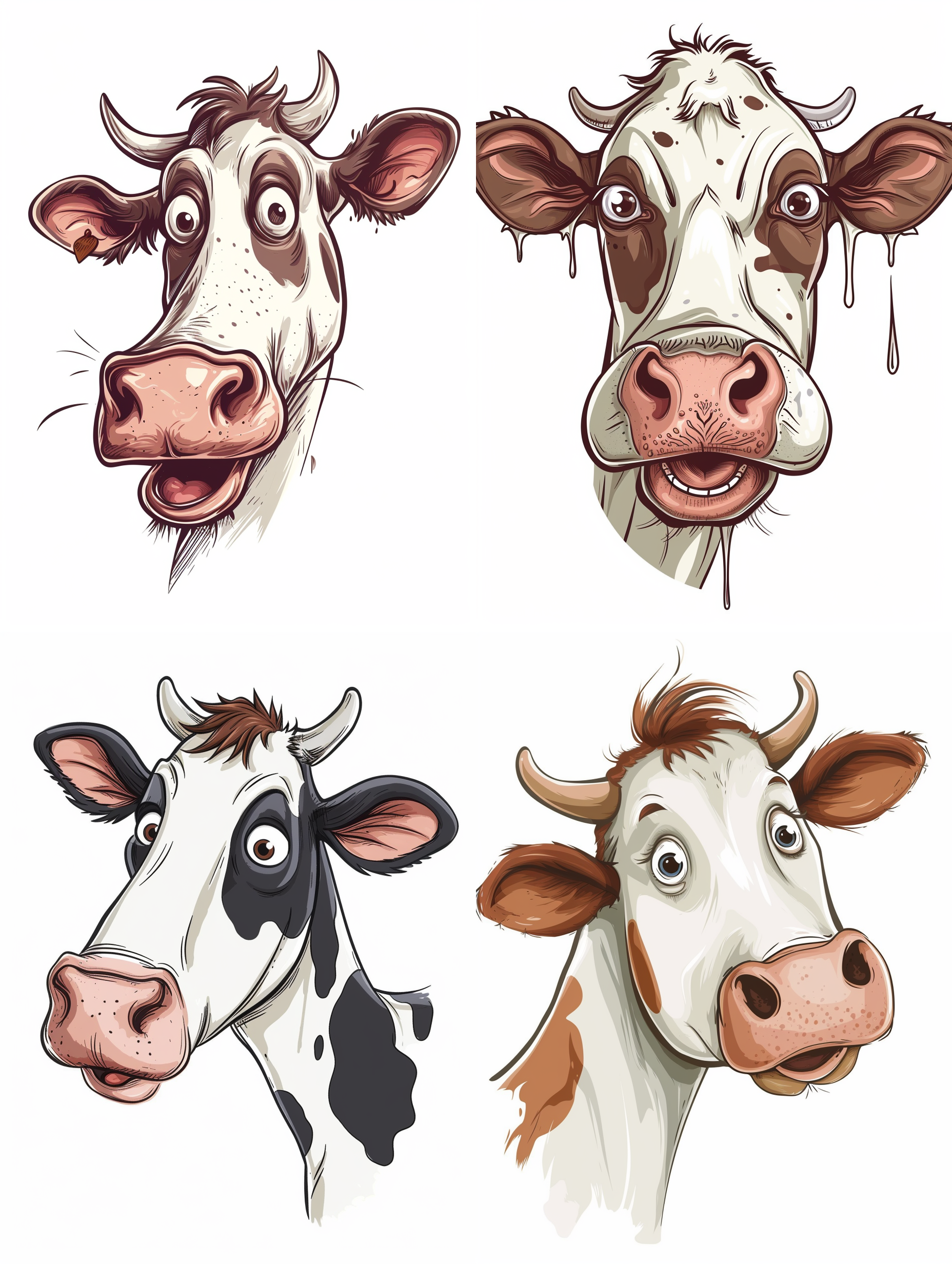 奶牛头卡通
