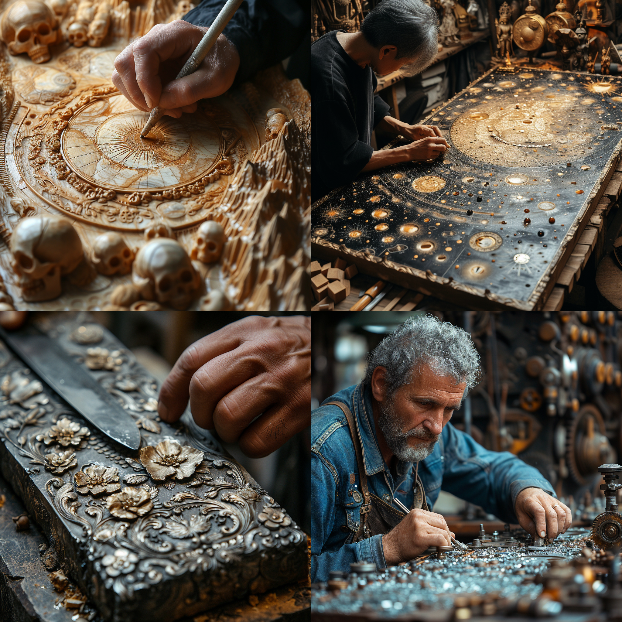 一个人在制作无上法器