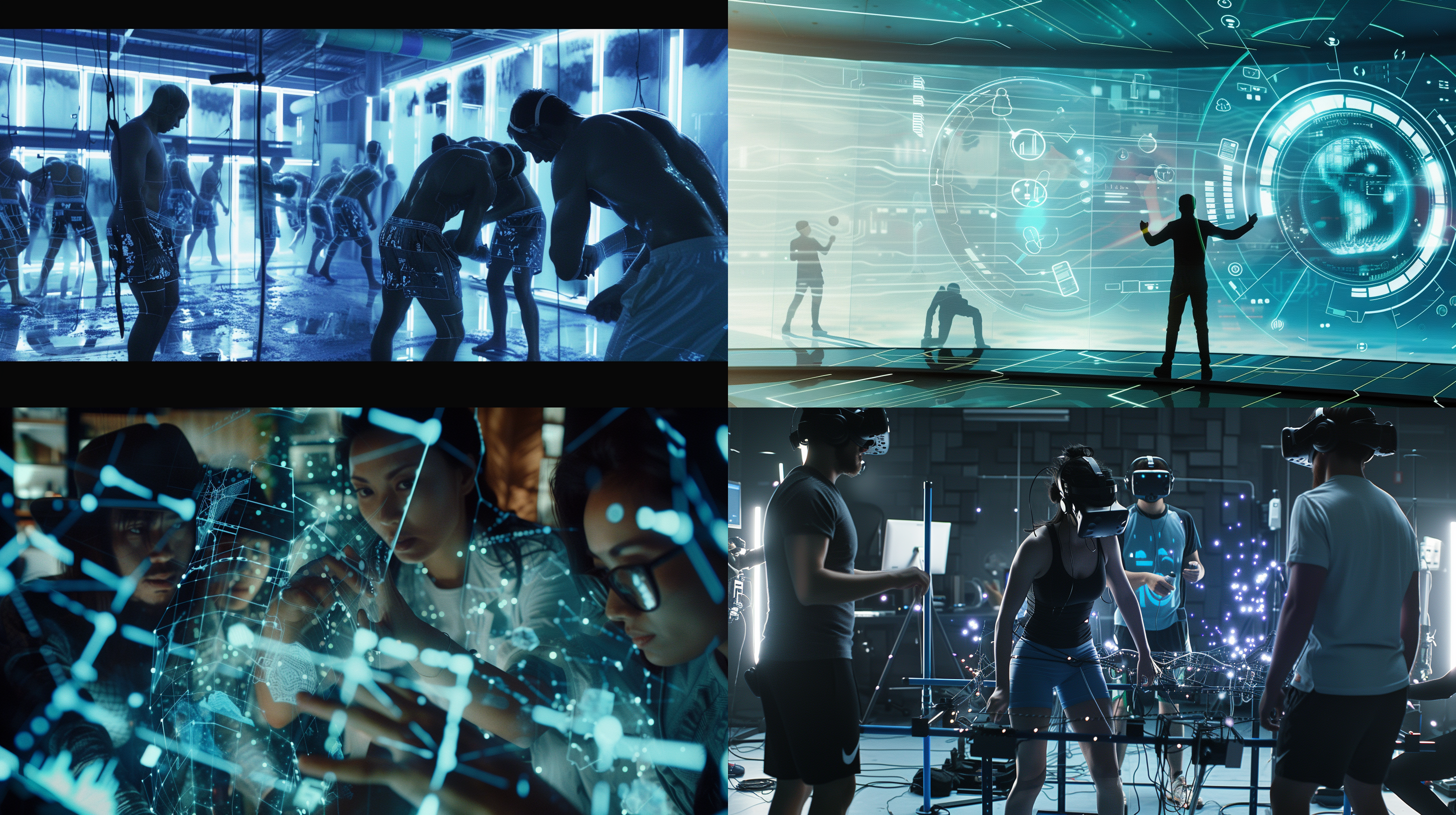 film quality, future technology elements, digital tools, a group of people working on chatgpt, full of technological sense, technological change, strong visual impact 摔跤爸爸