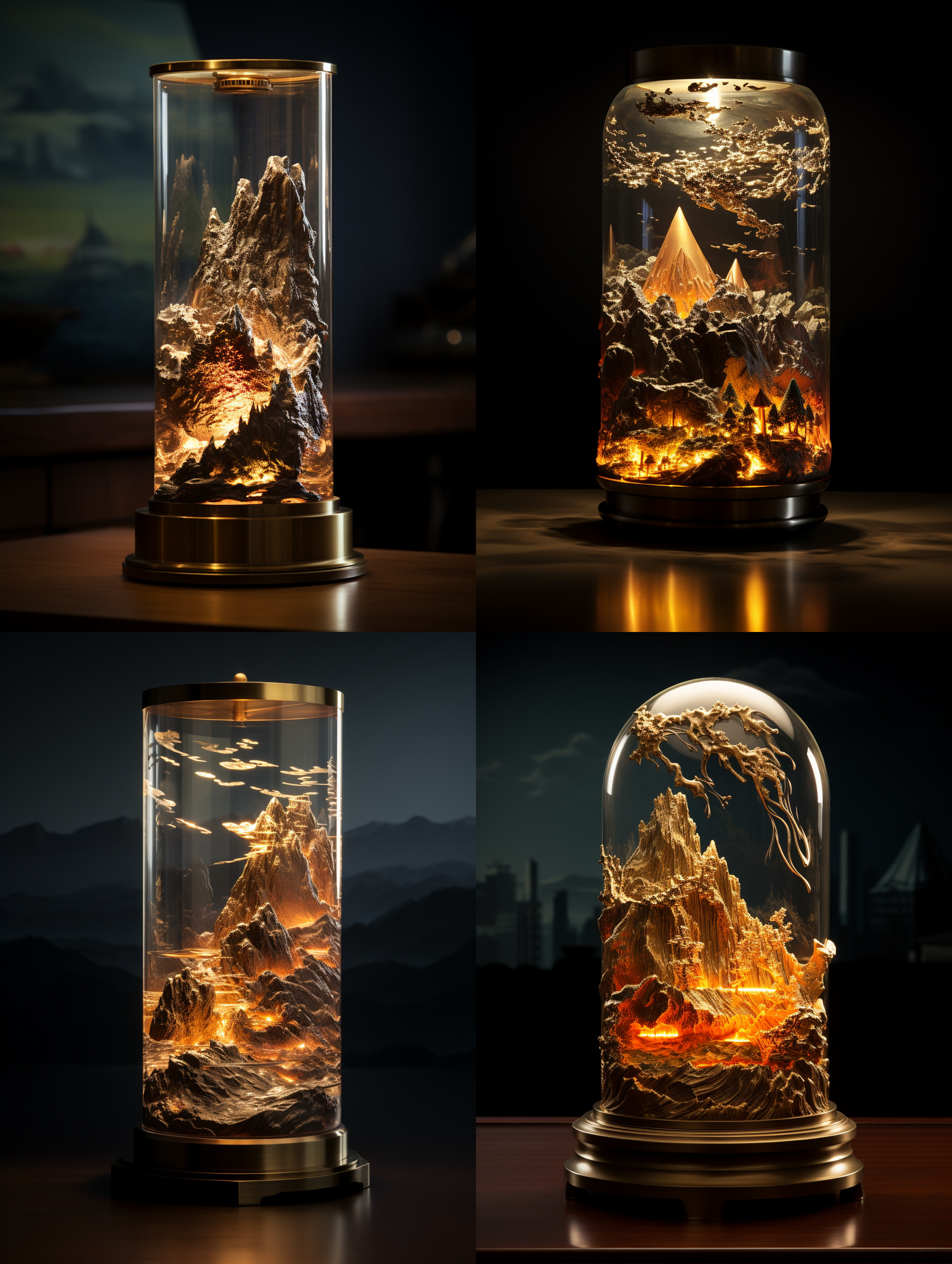 丁达尔效应 黄铜 全景 熔岩光 山海经