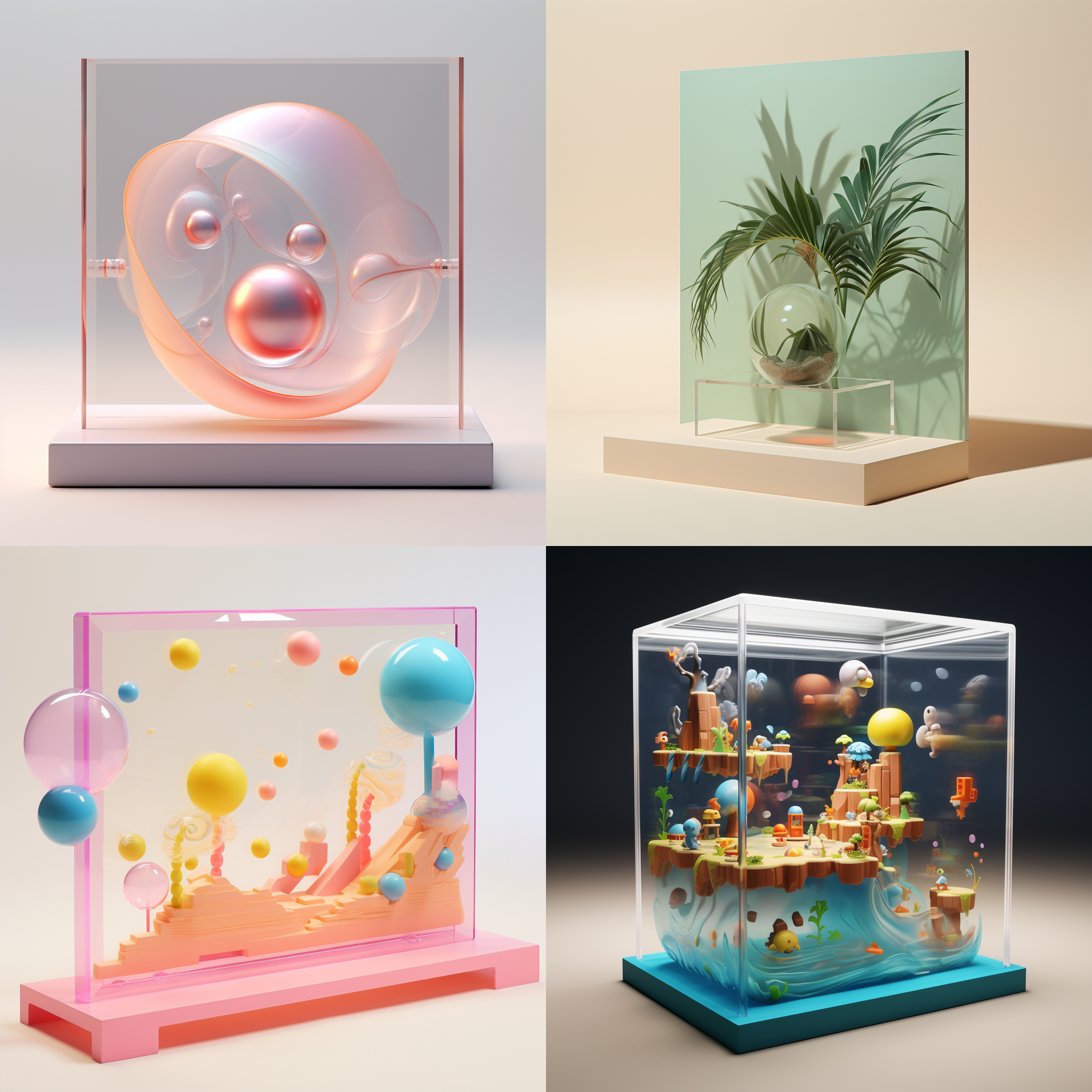 亚克力相框，3d渲染，产品图片
