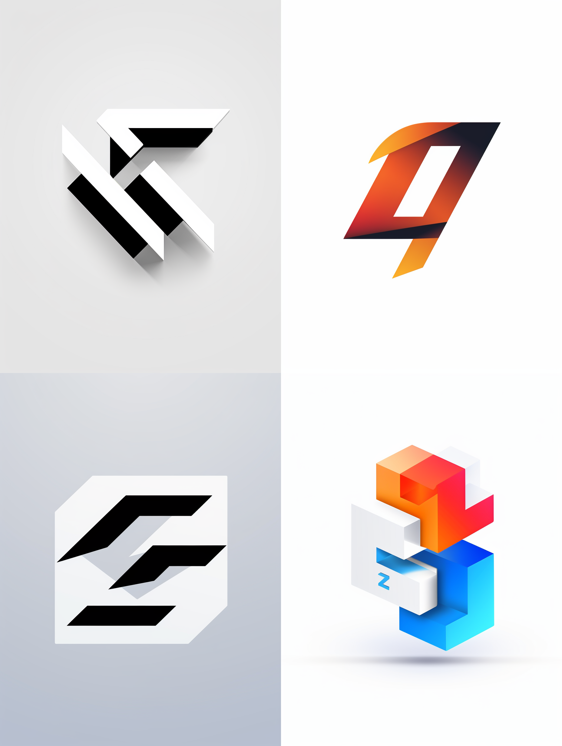 用字母zyg合成logo，极简主义风格，白底背景