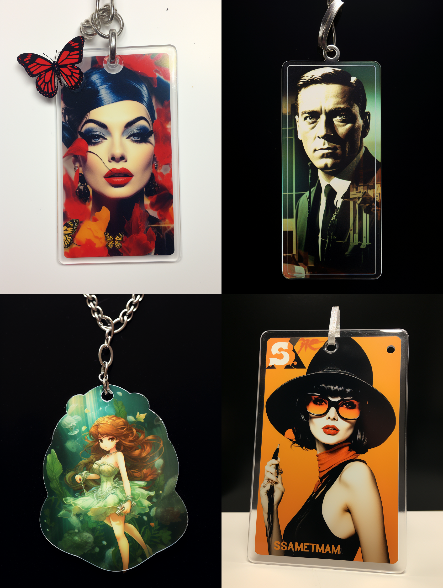 亚克力钥匙扣，广告海报