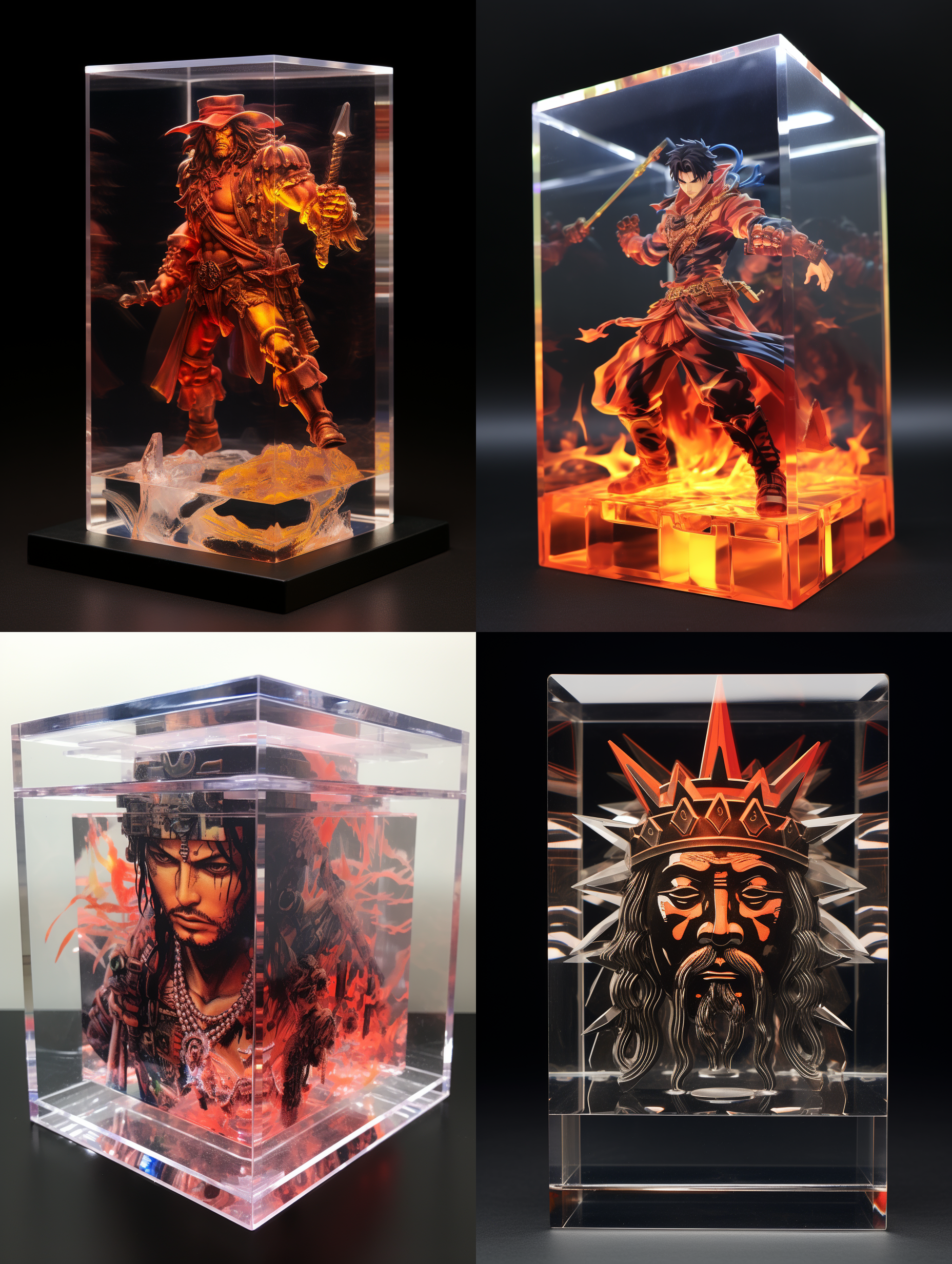 亚克力展示盒，海贼王