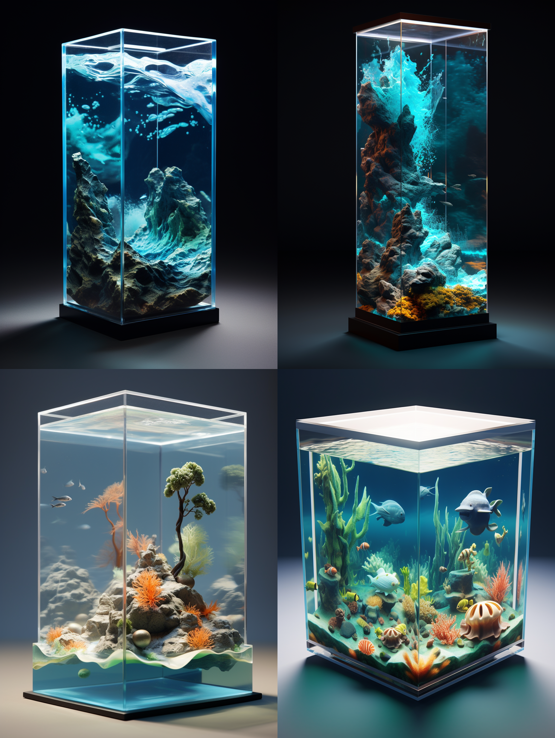 亚克力展示盒，神秘海域，3d渲染，产品图片