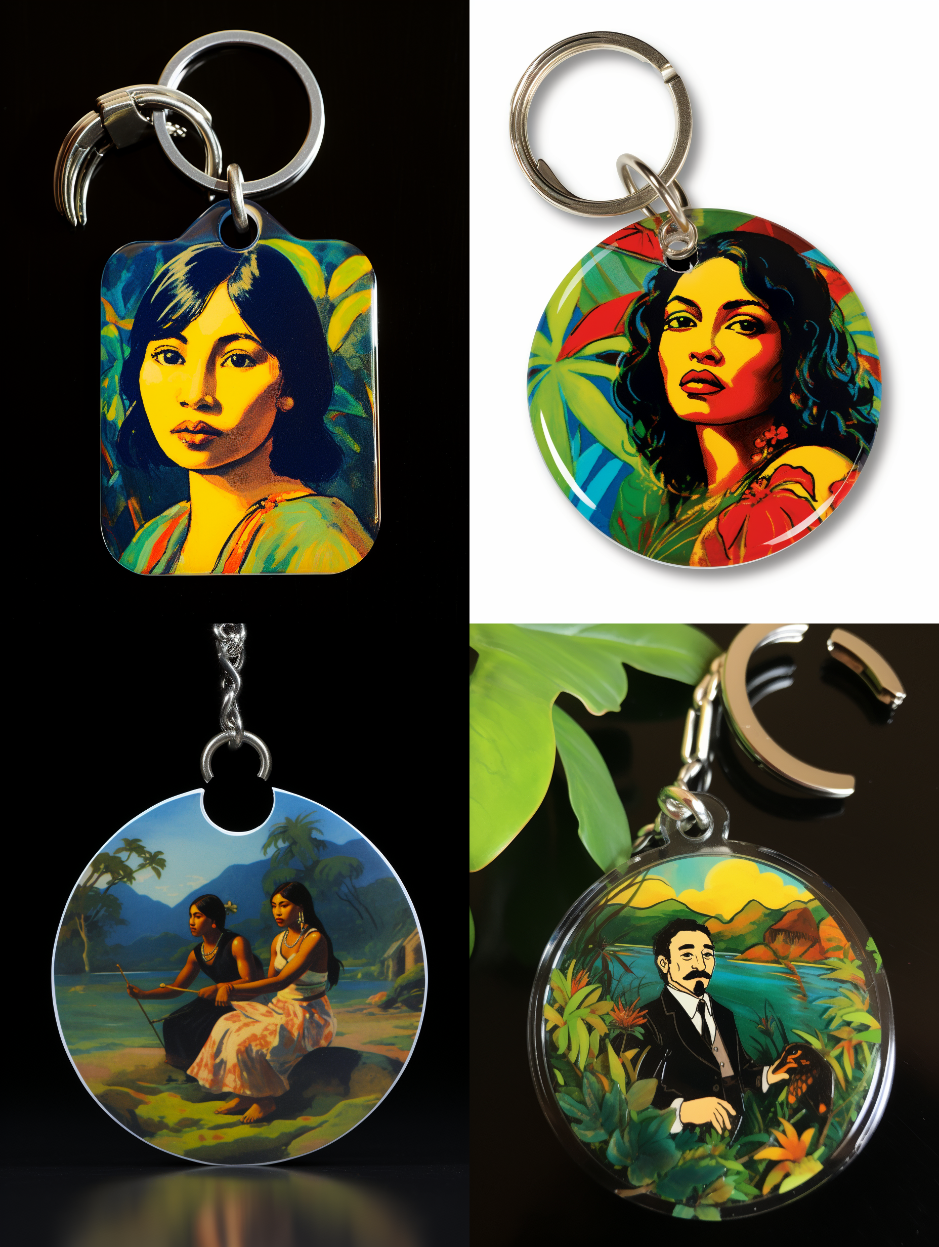 亚克力钥匙扣，高更