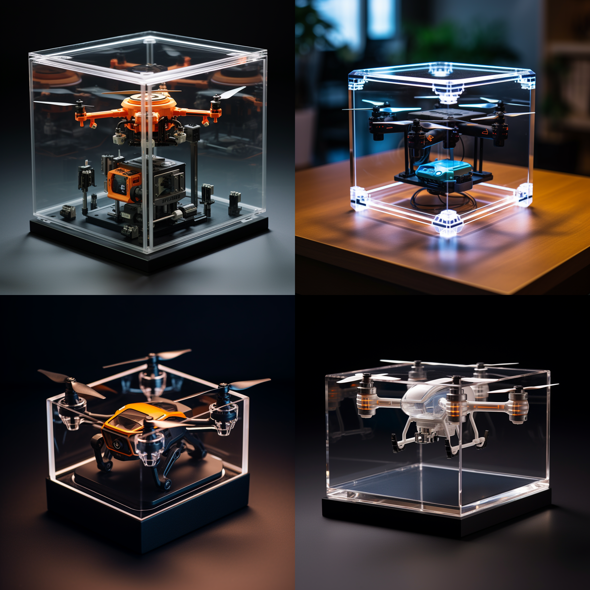 亚克力展示盒，drone，产品图片