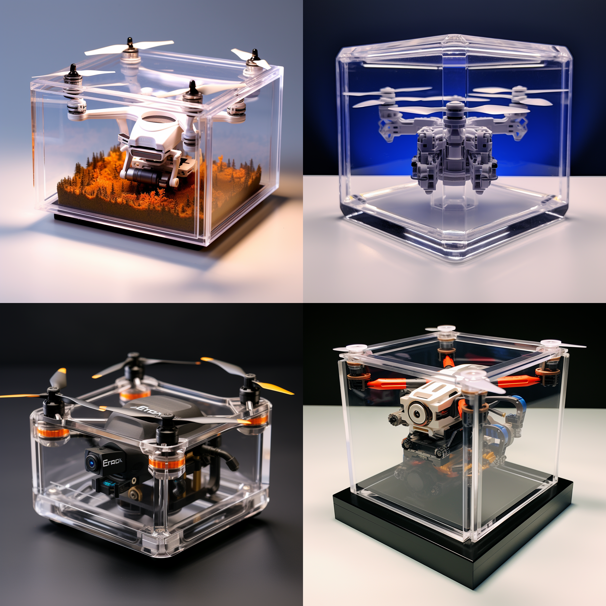 亚克力展示盒，drone，产品图片