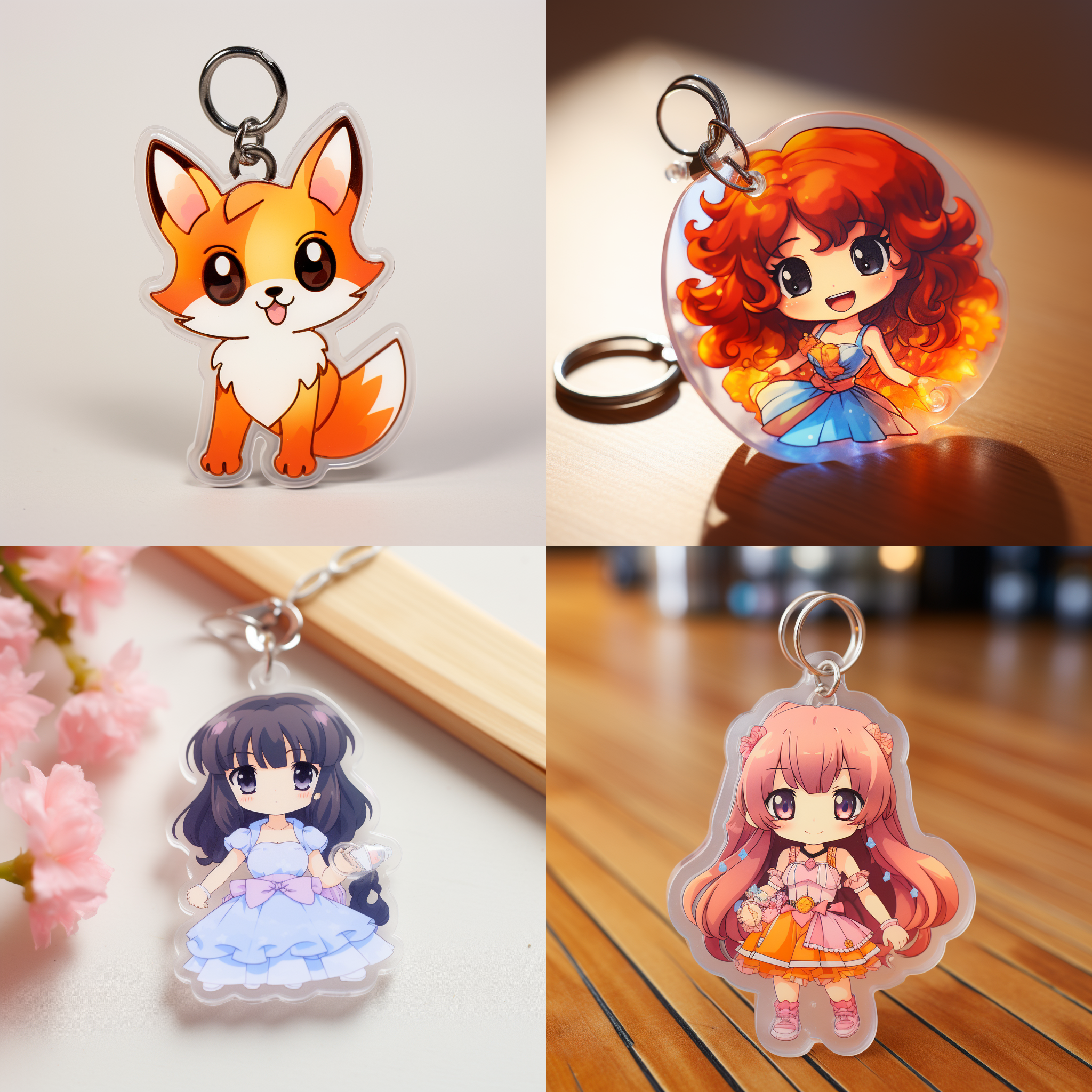 亚克力钥匙扣，产品图片