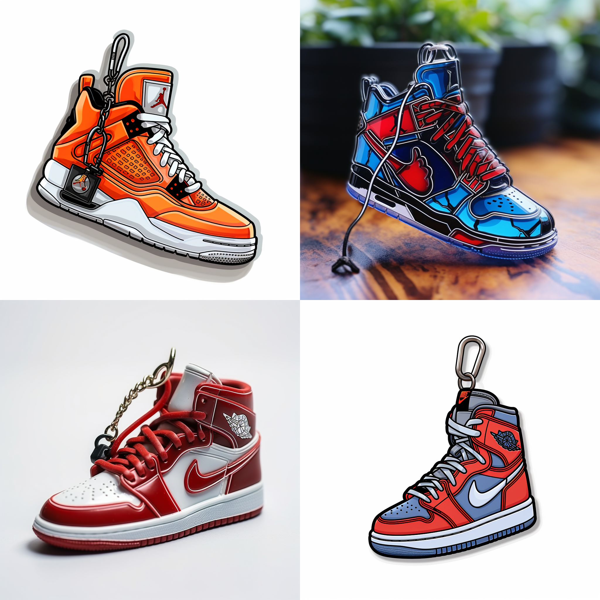 亚克力钥匙扣，nike air jordan系列