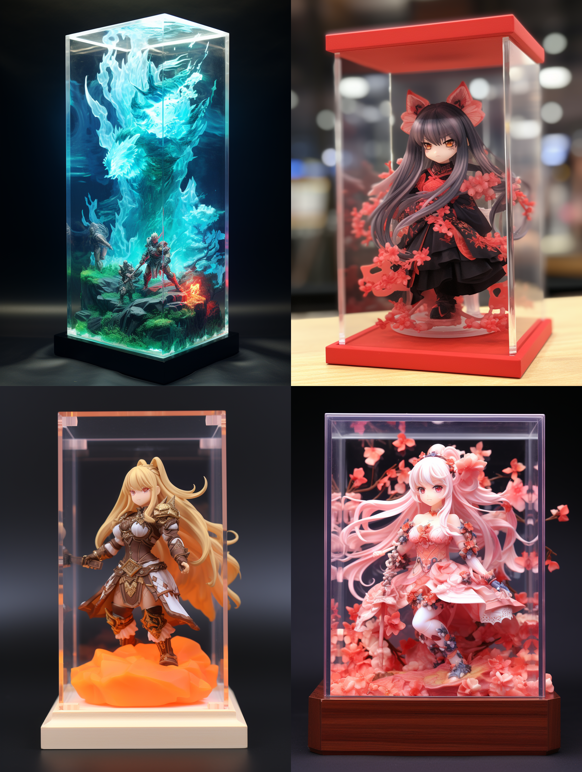 亚克力展示盒，原神