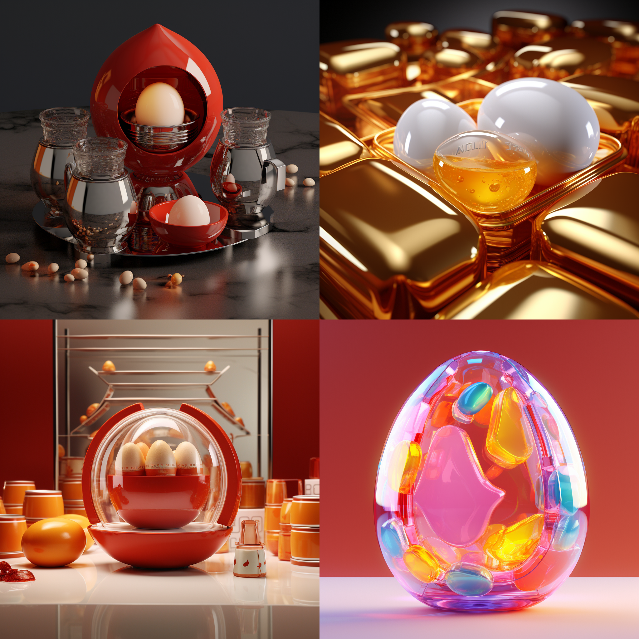亚克力立牌，蛋仔派对，3d渲染，产品图片