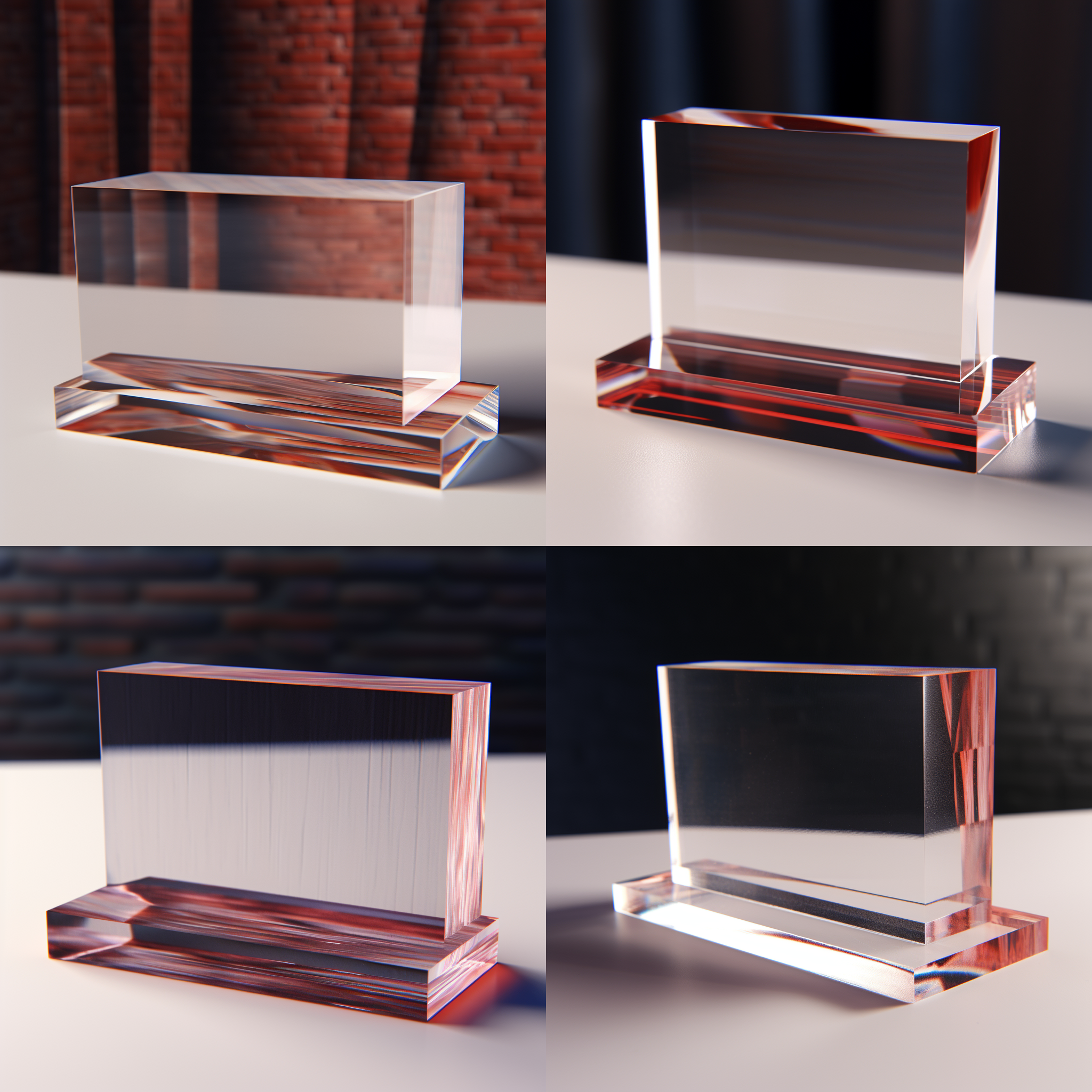 展示一块亚克力砖