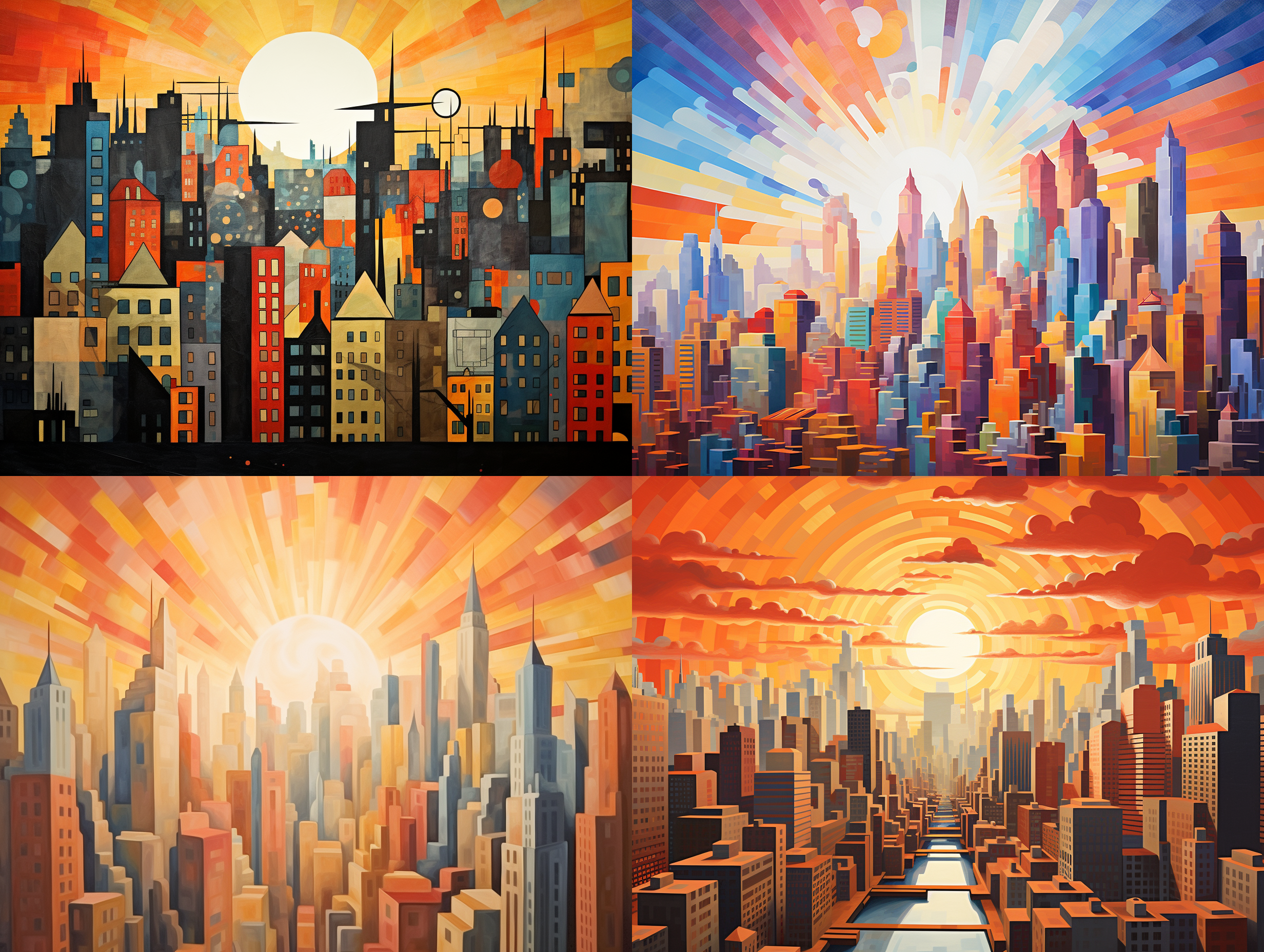 cityscape, sunshine