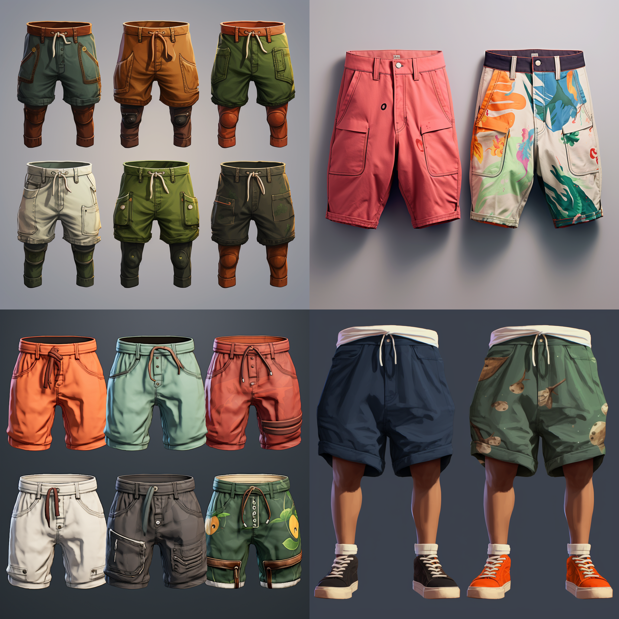 生成相似款的短裤