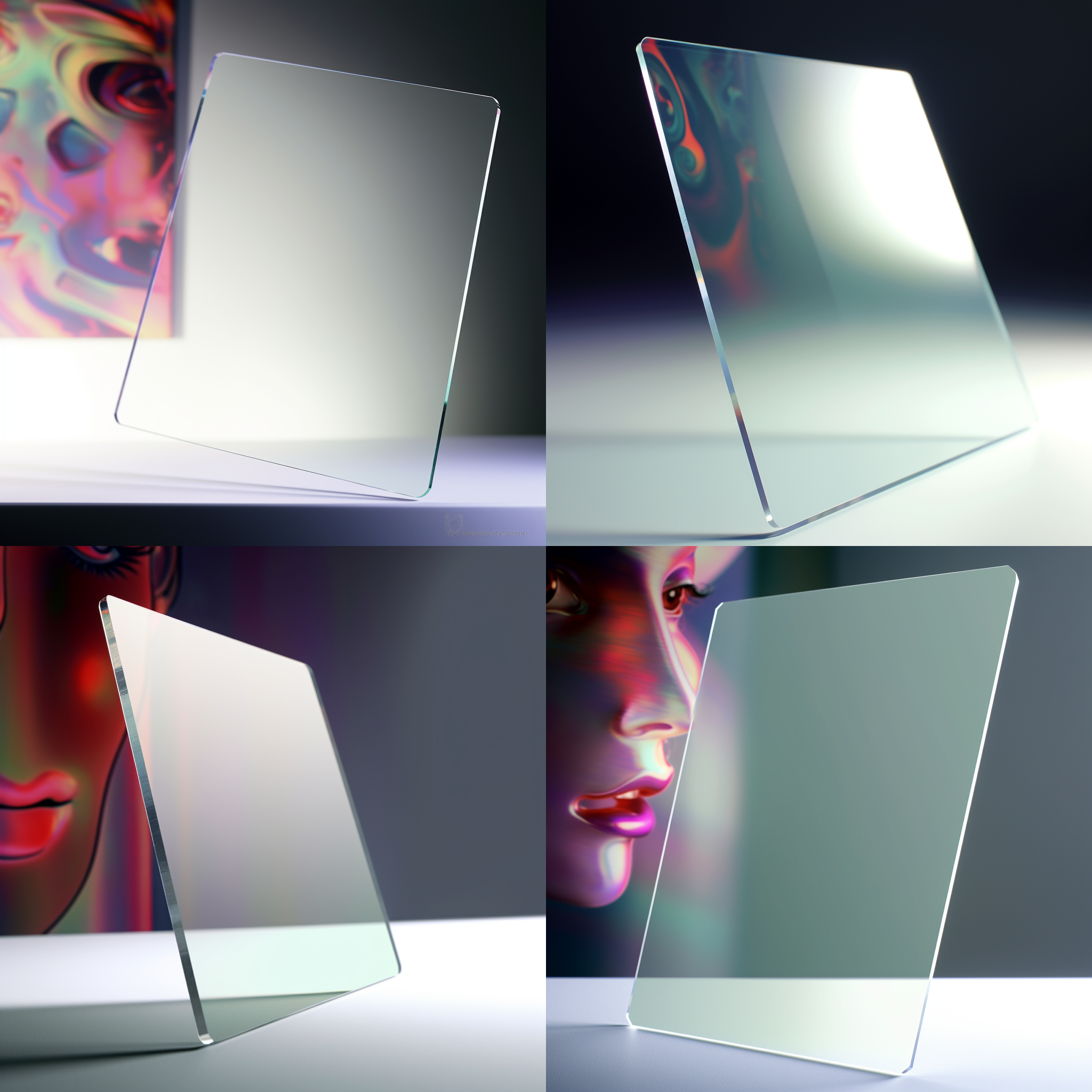 展示一块亚克力板