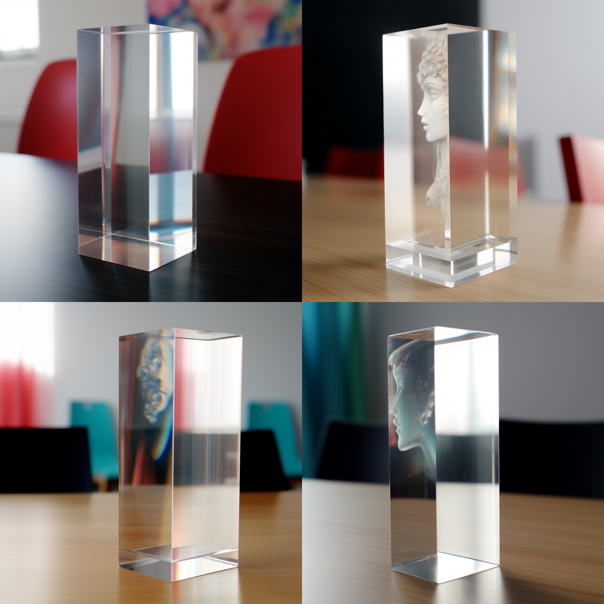 展示一块亚克力板