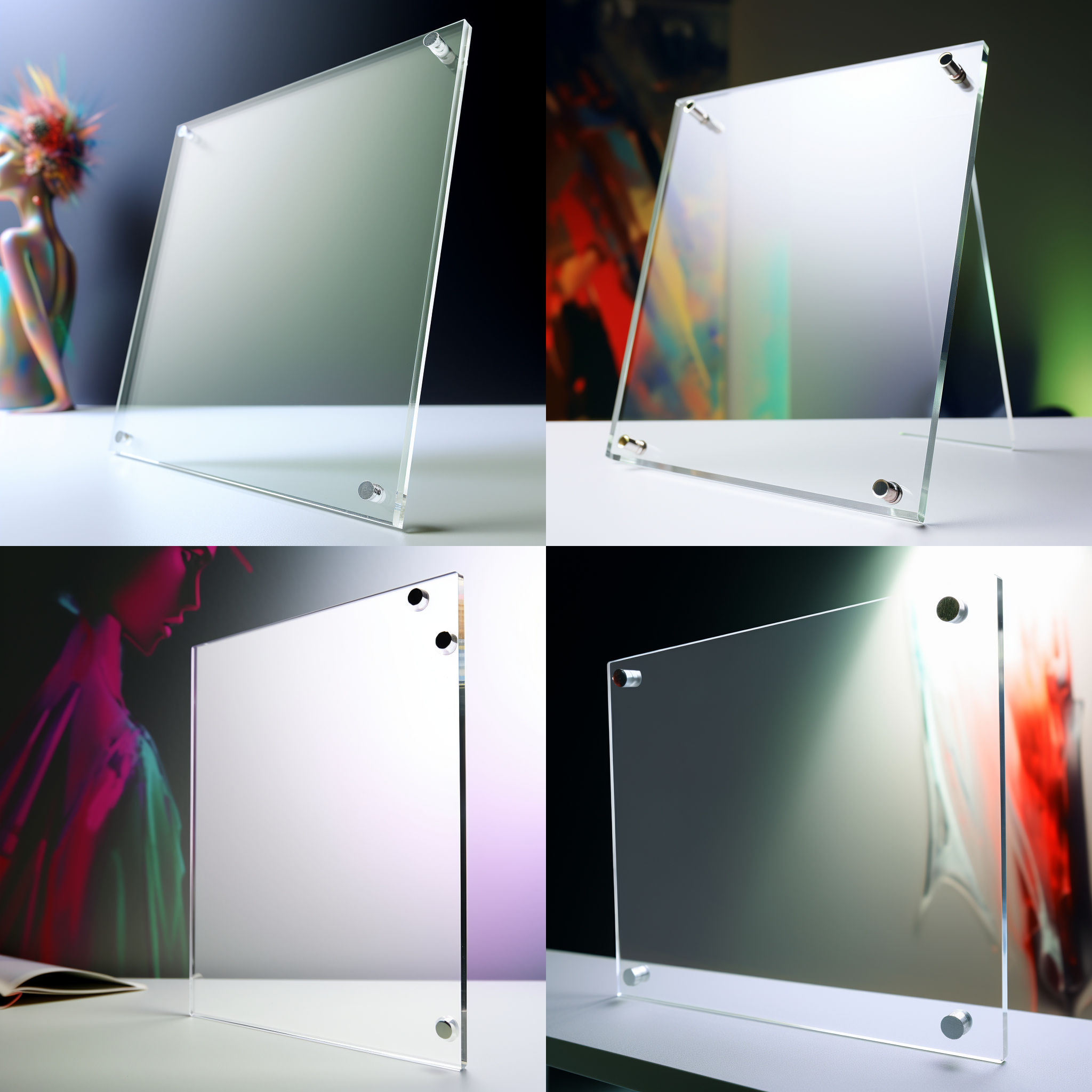 展示一块亚克力板