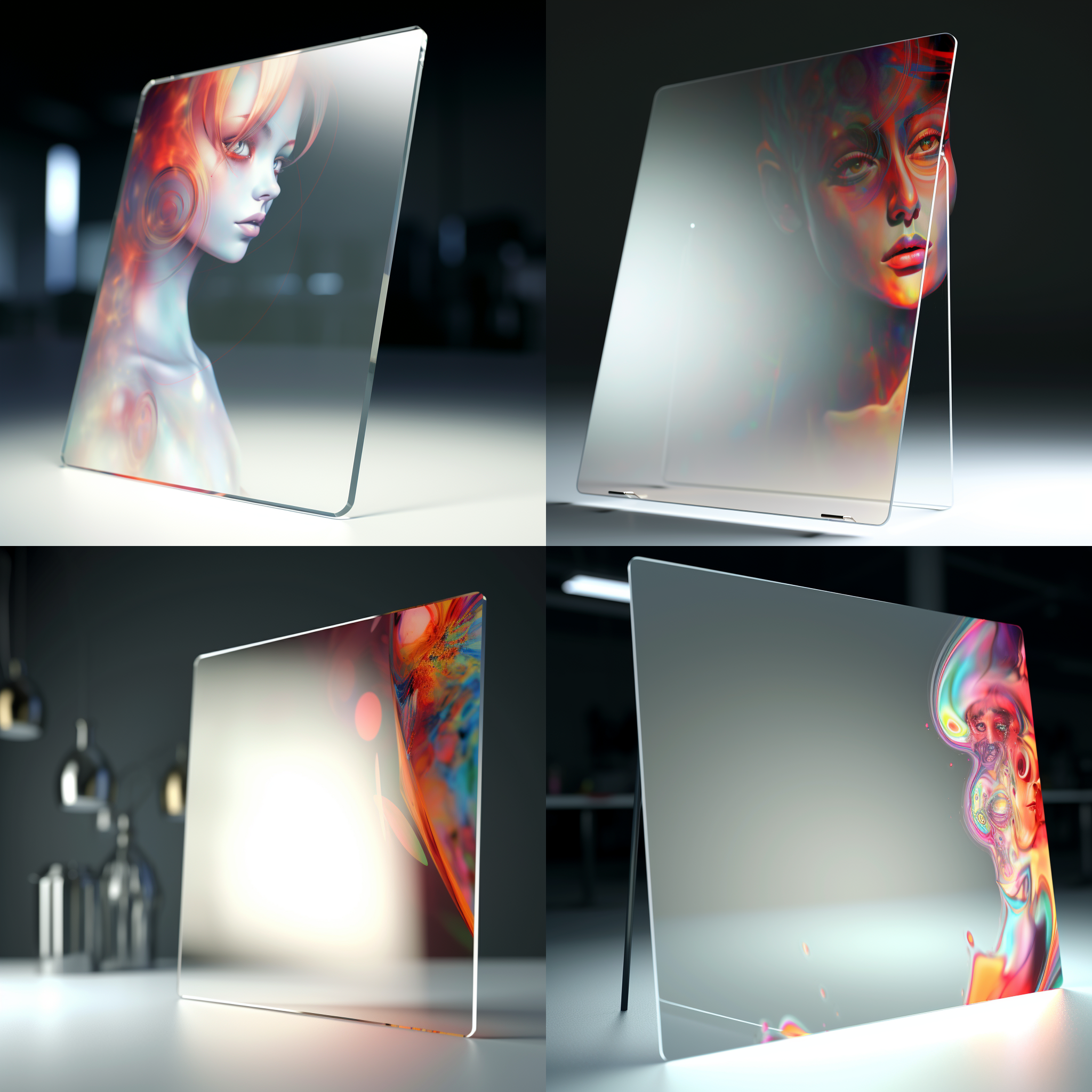 展示一块亚克力板