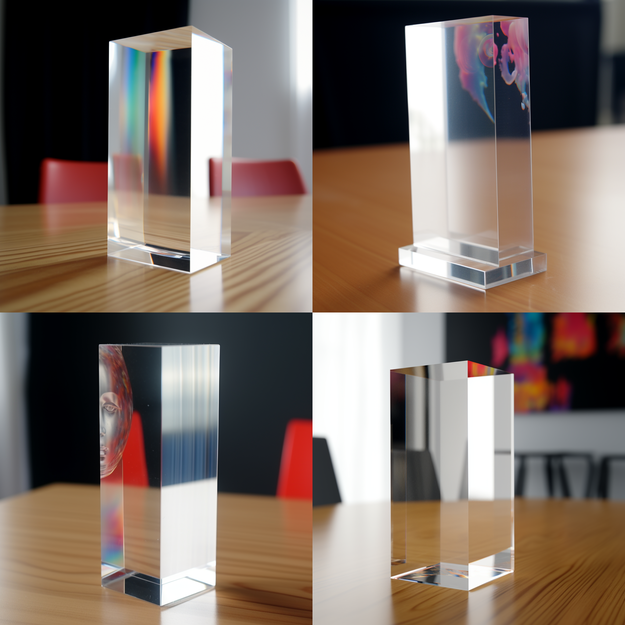 展示一块亚克力板