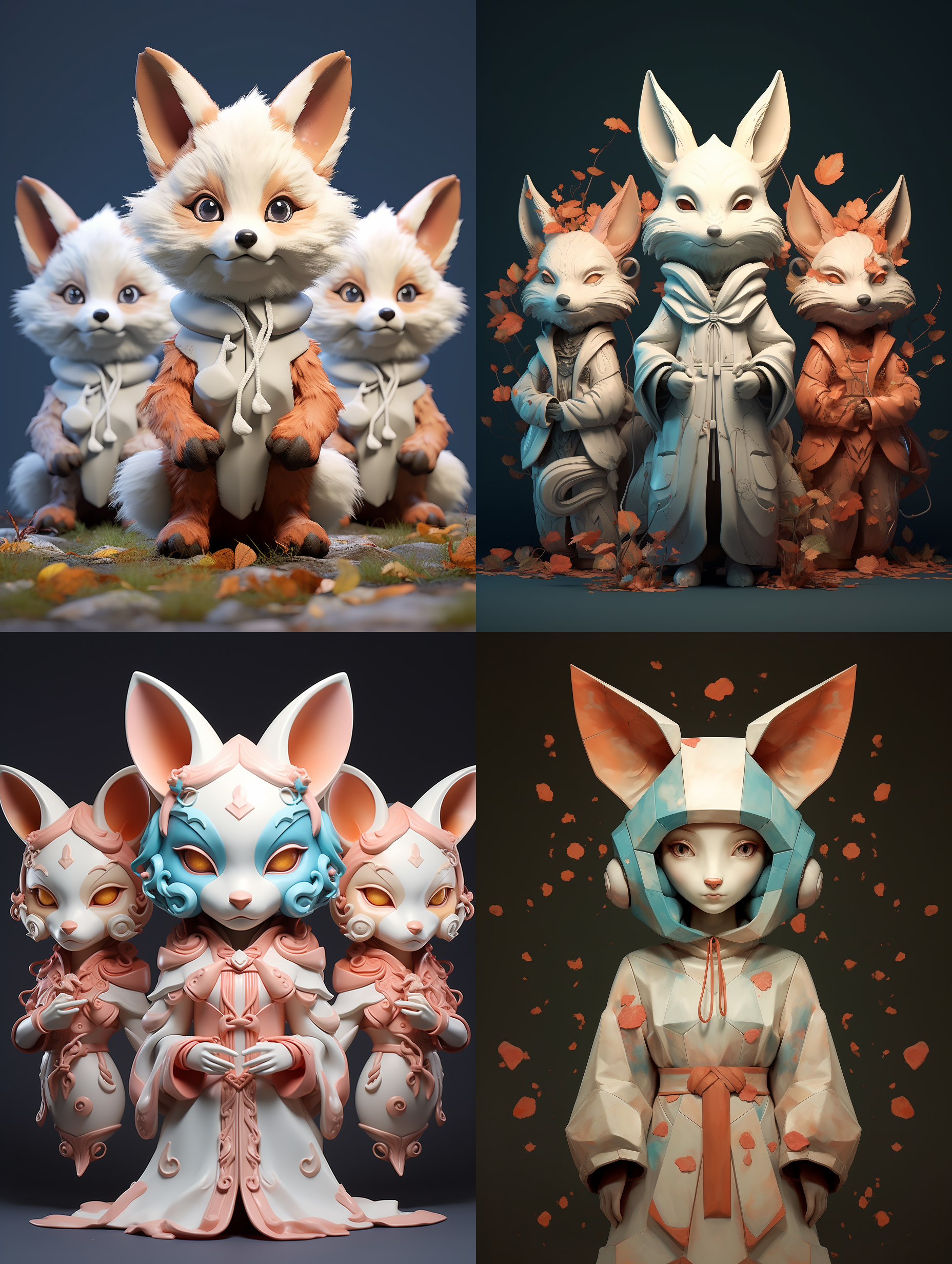 三视图换成狐狸耳朵