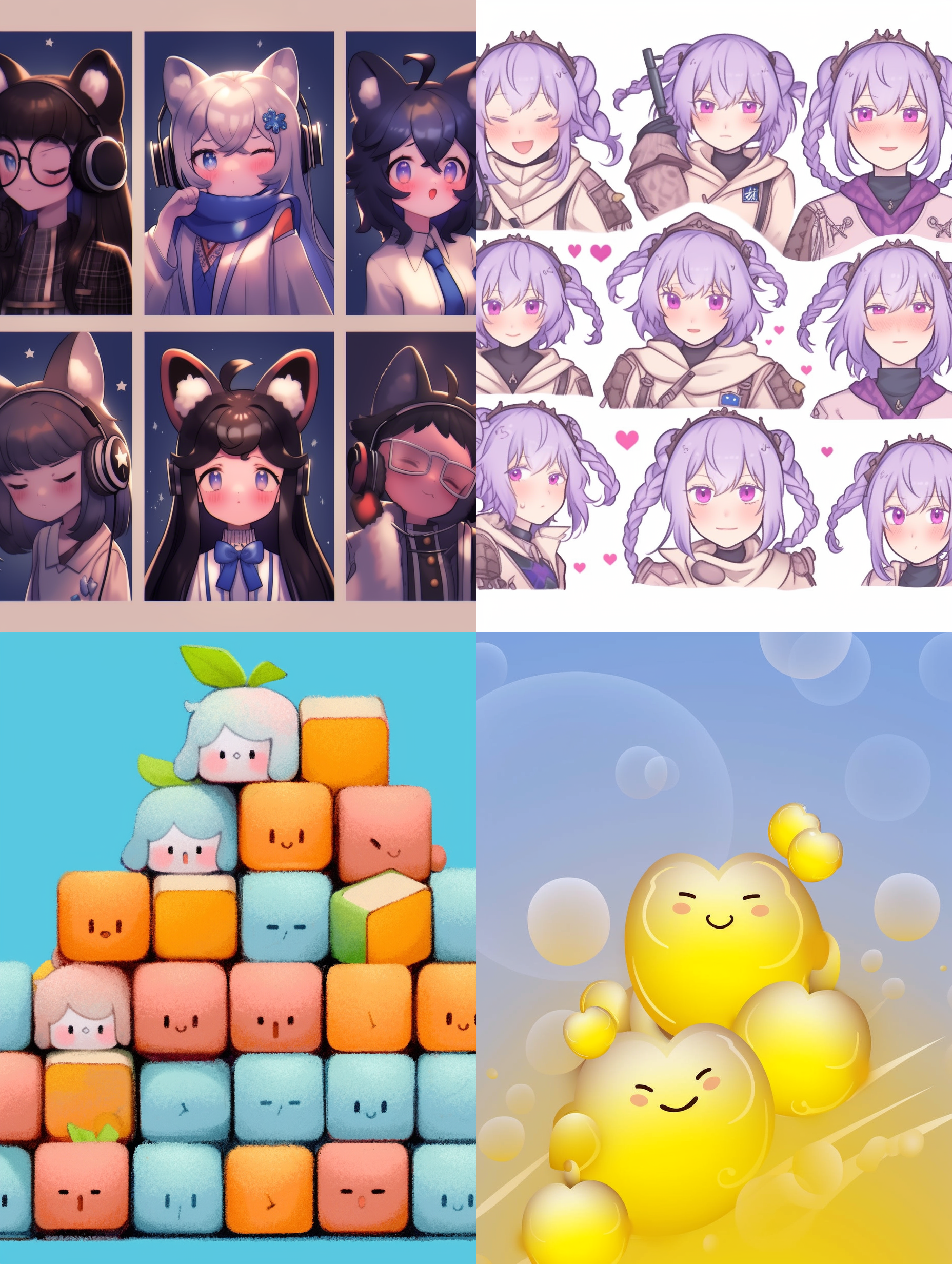 生成一套表情包