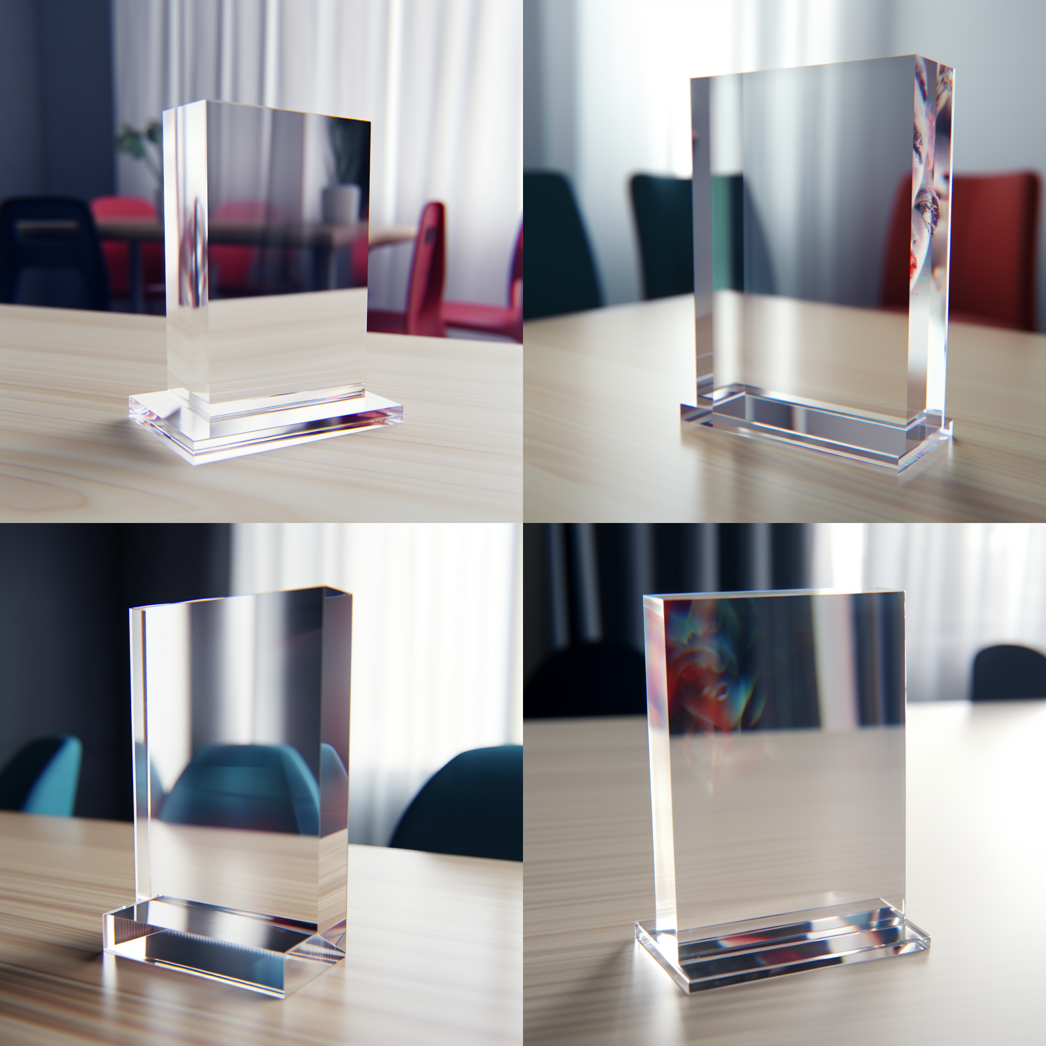 展示一块亚克力板