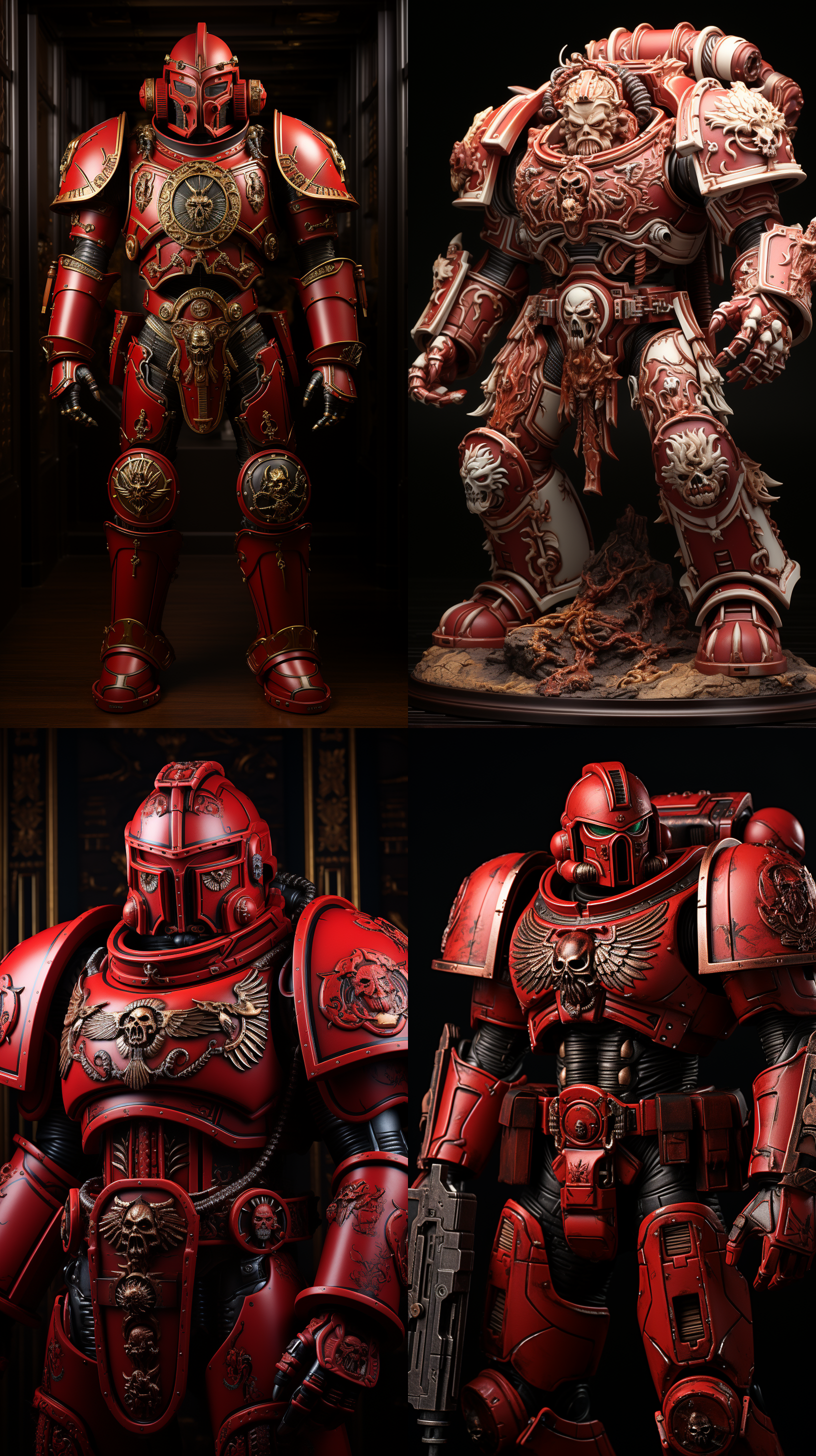 战锤40k，pvc材质，3d渲染，产品展示