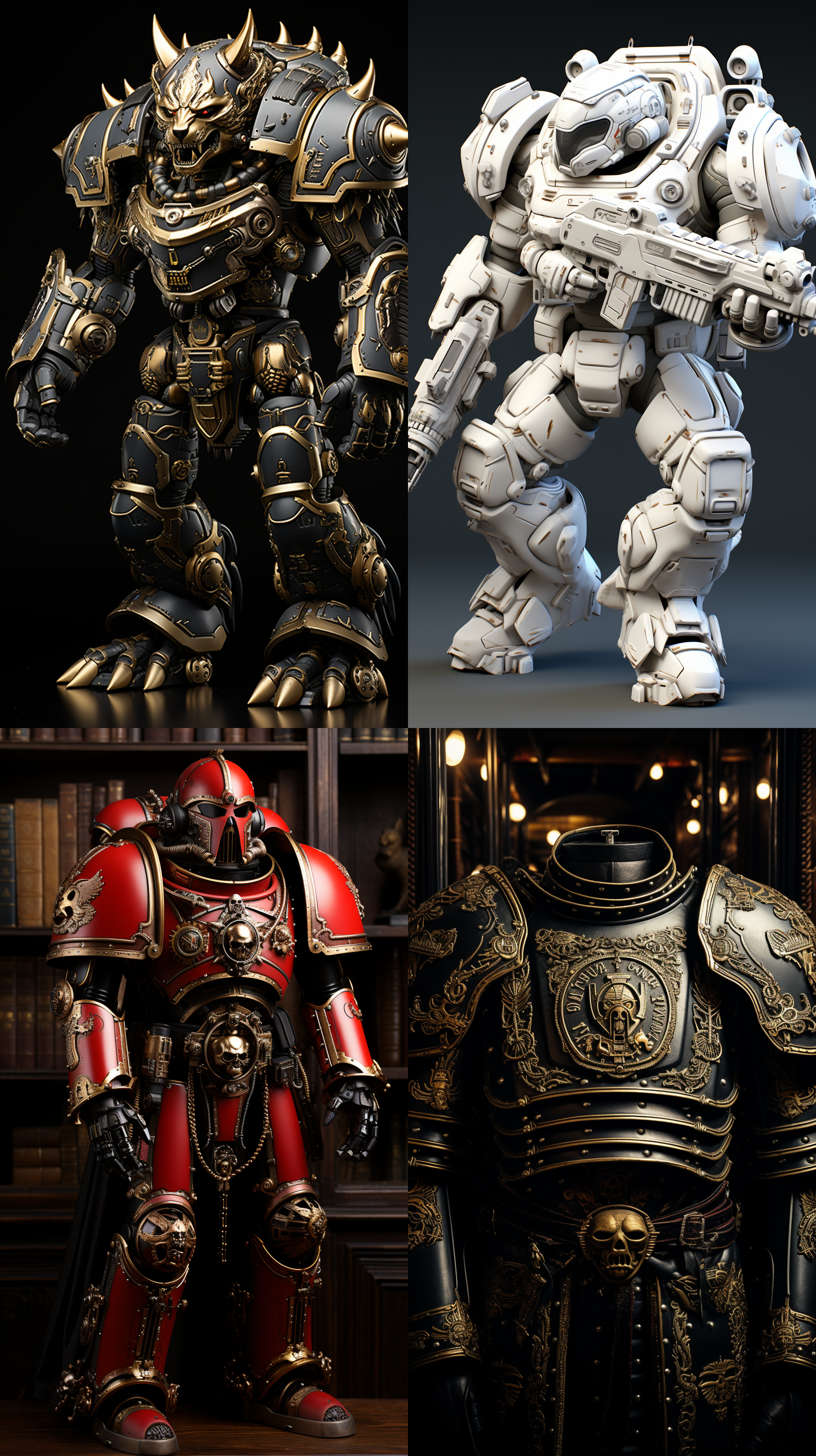战锤40k，pvc材质，3d渲染，产品展示 