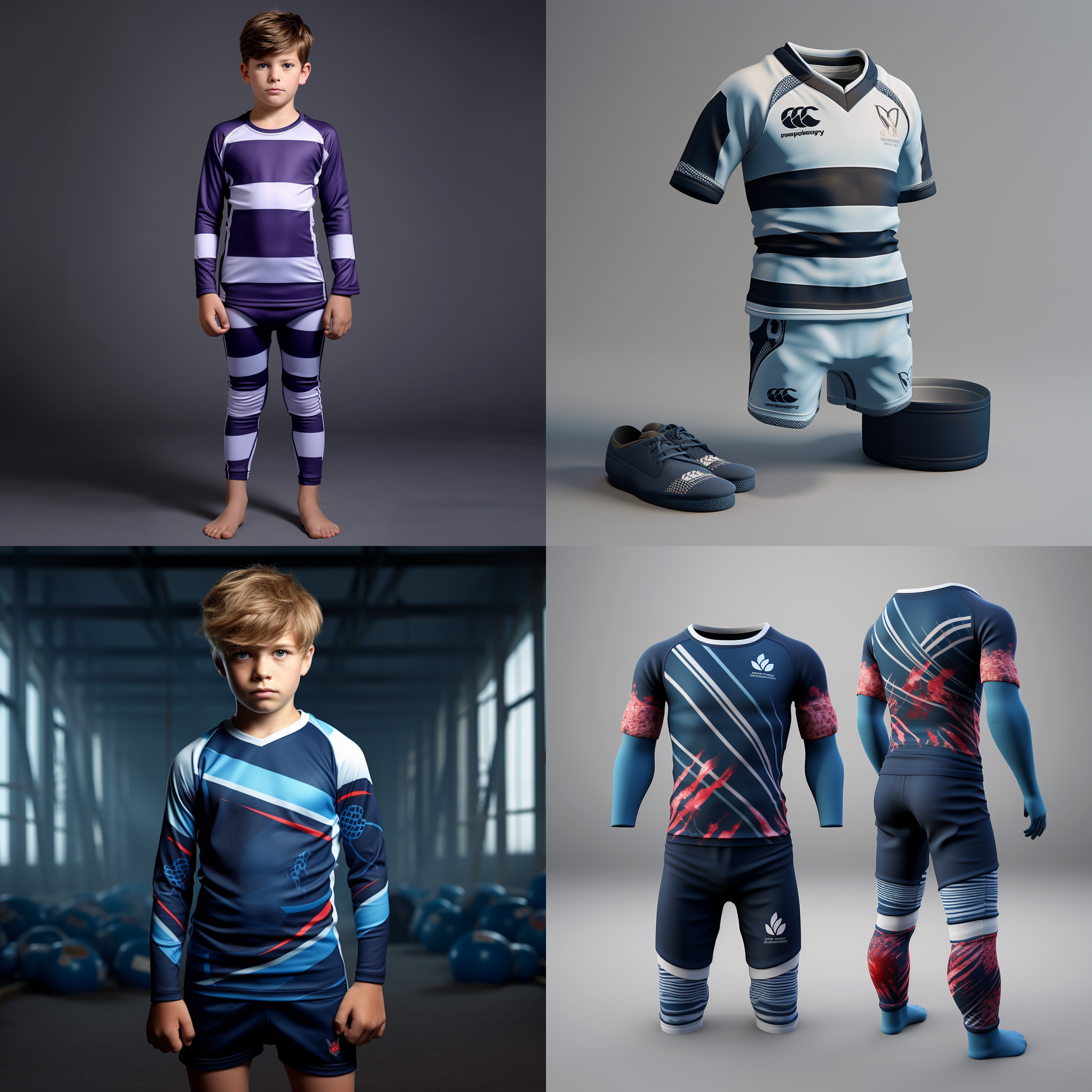 设计一款儿童睡衣套装带有橄榄球元素，在美国市场销售