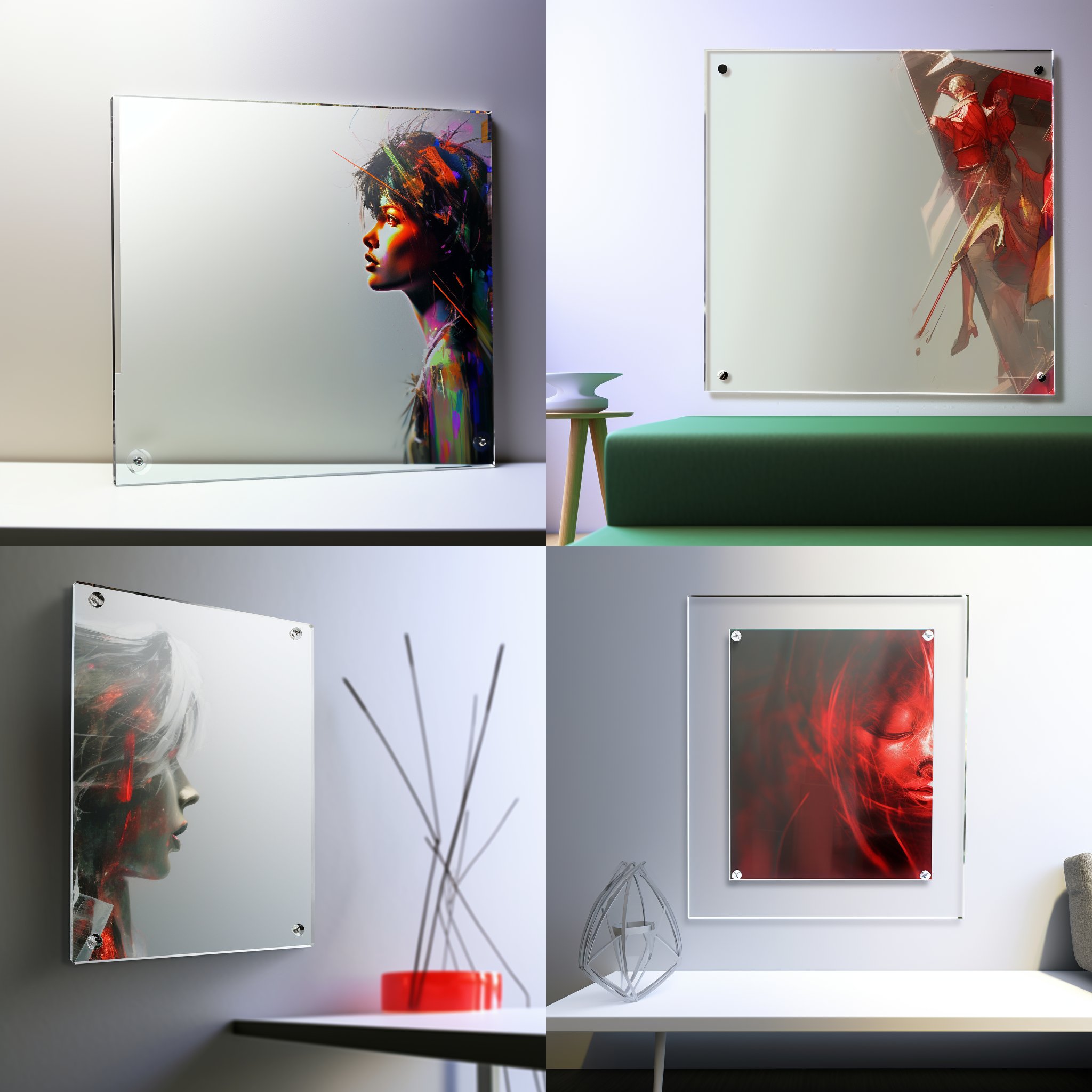 展示一块亚克力板