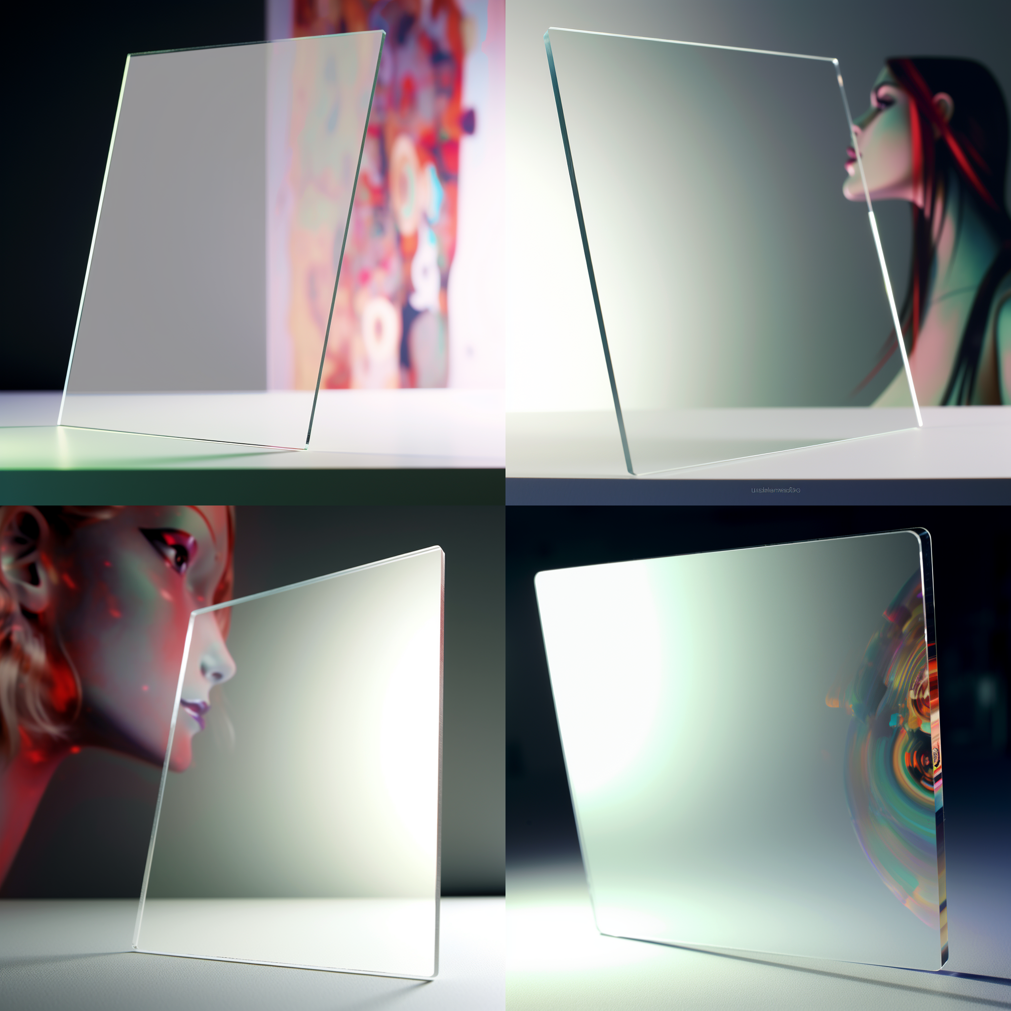 展示一块亚克力板