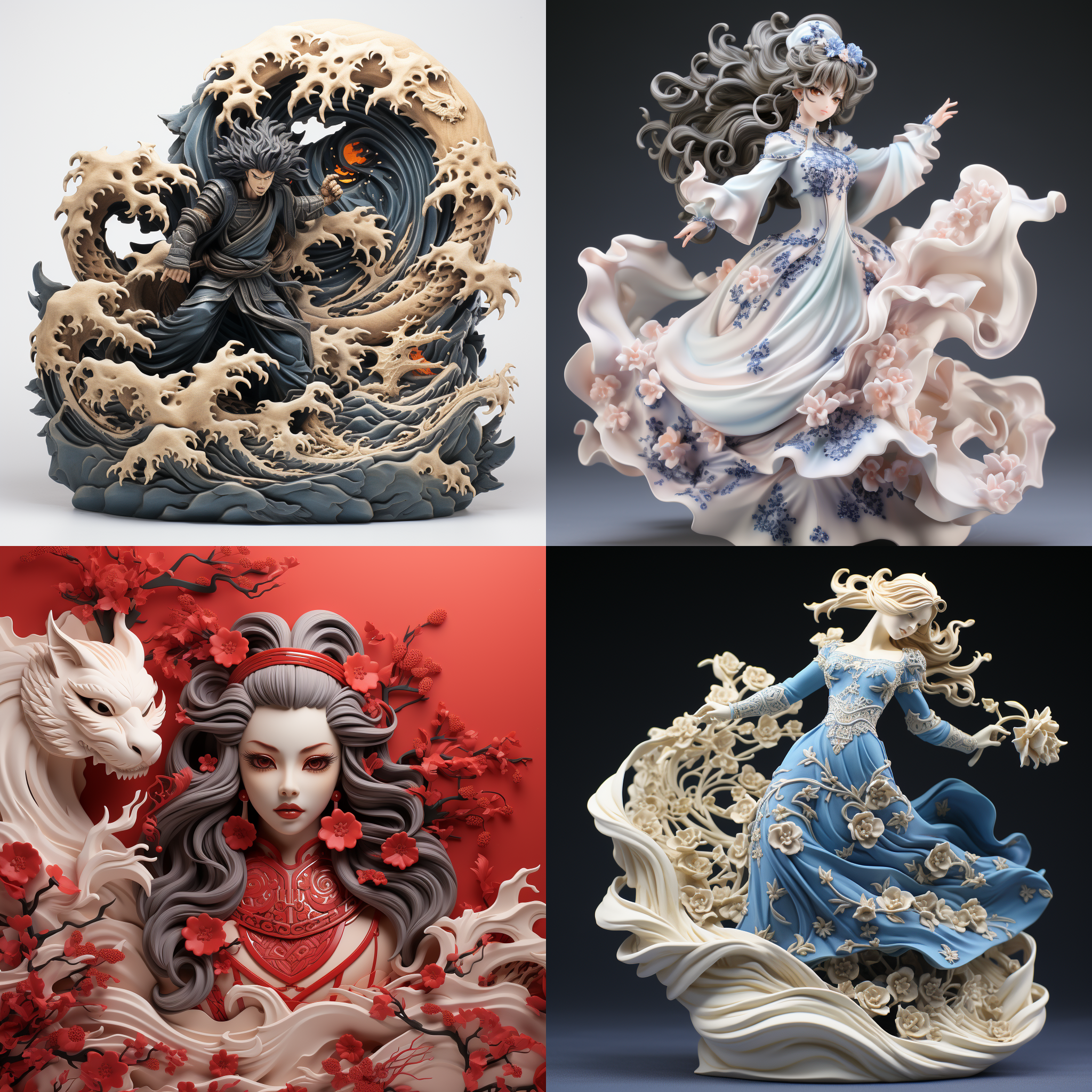 原神，pvc材质，3d渲染，产品展示