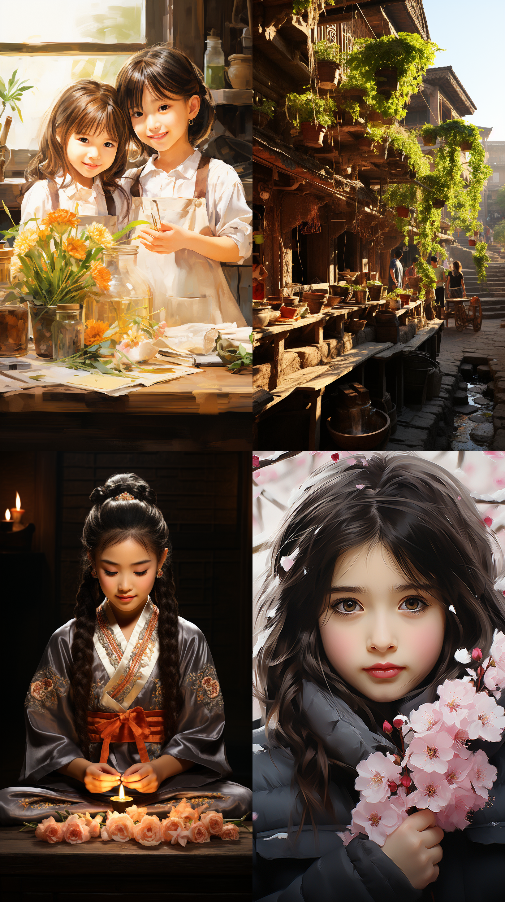 擦汗的中国小孩