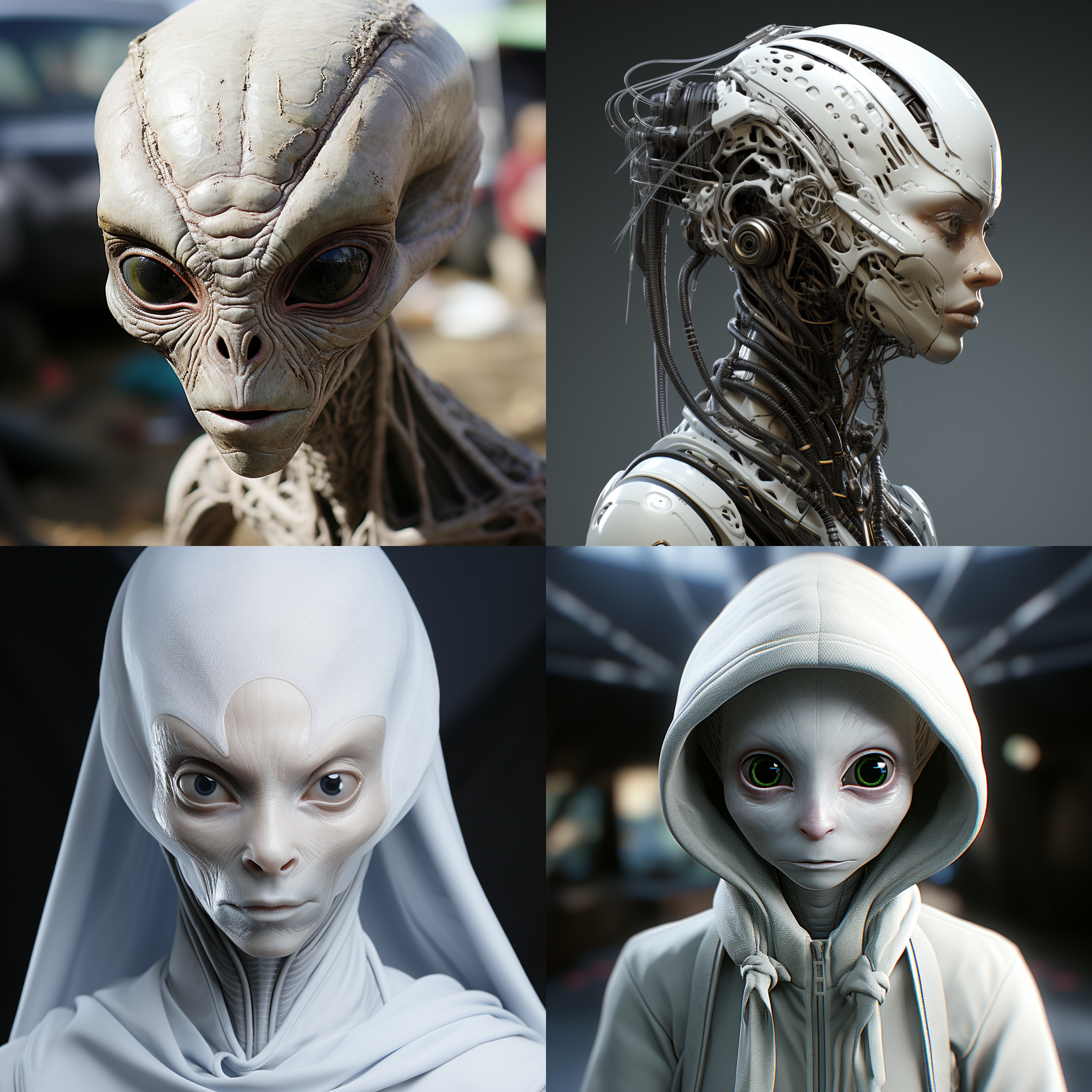 异形，雕塑材质，全身像，3d渲染，产品展示