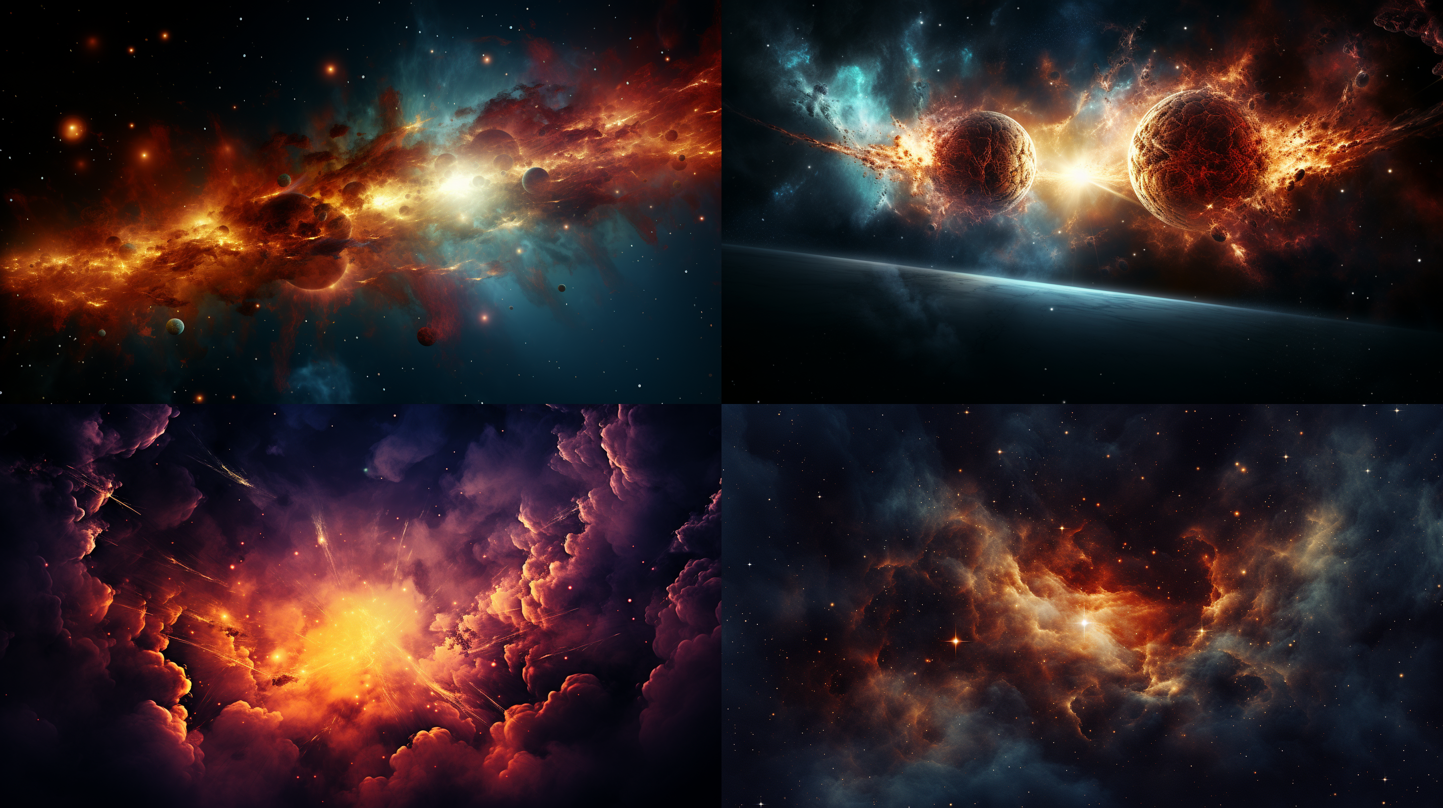 叠加图片效果 宇宙背景