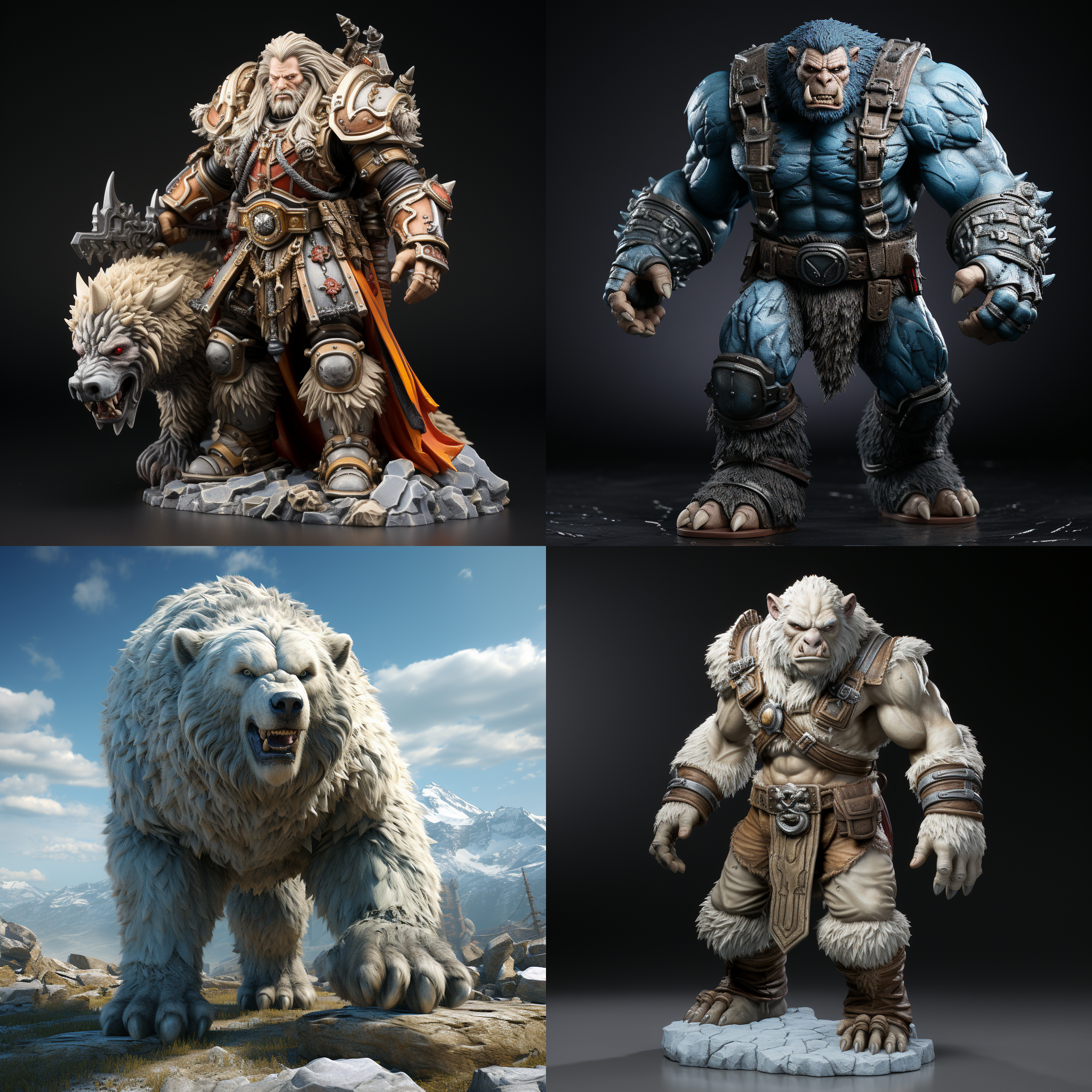 魔兽争霸，pvc材质，3d渲染，产品展示